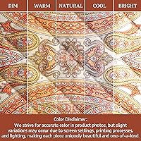 Vista 6 de Maison d' Hermine - Agarradera con asa «Estampado de Cachemira», 100 % algodón, resistente al calor, para hacer una barbacoa, cocinar, hornear