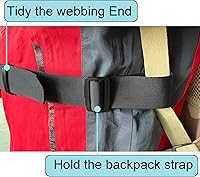 Vista 5 de YYST Una mochila Cinturón De Cintura Mochila Correa De Cintura Ajuste Universal Con Hebilla - Negro