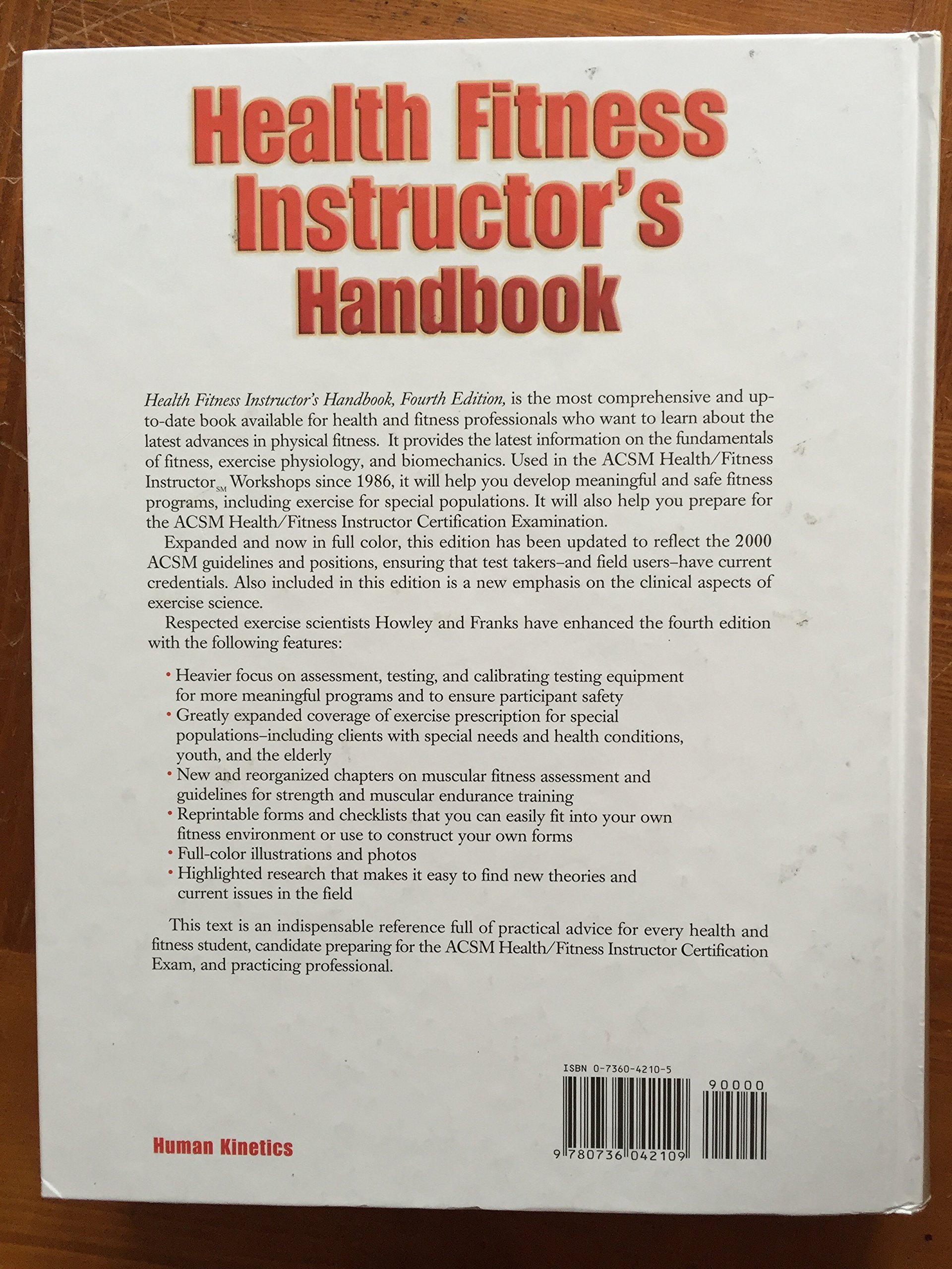 Health Fitness Instructor's Handbook