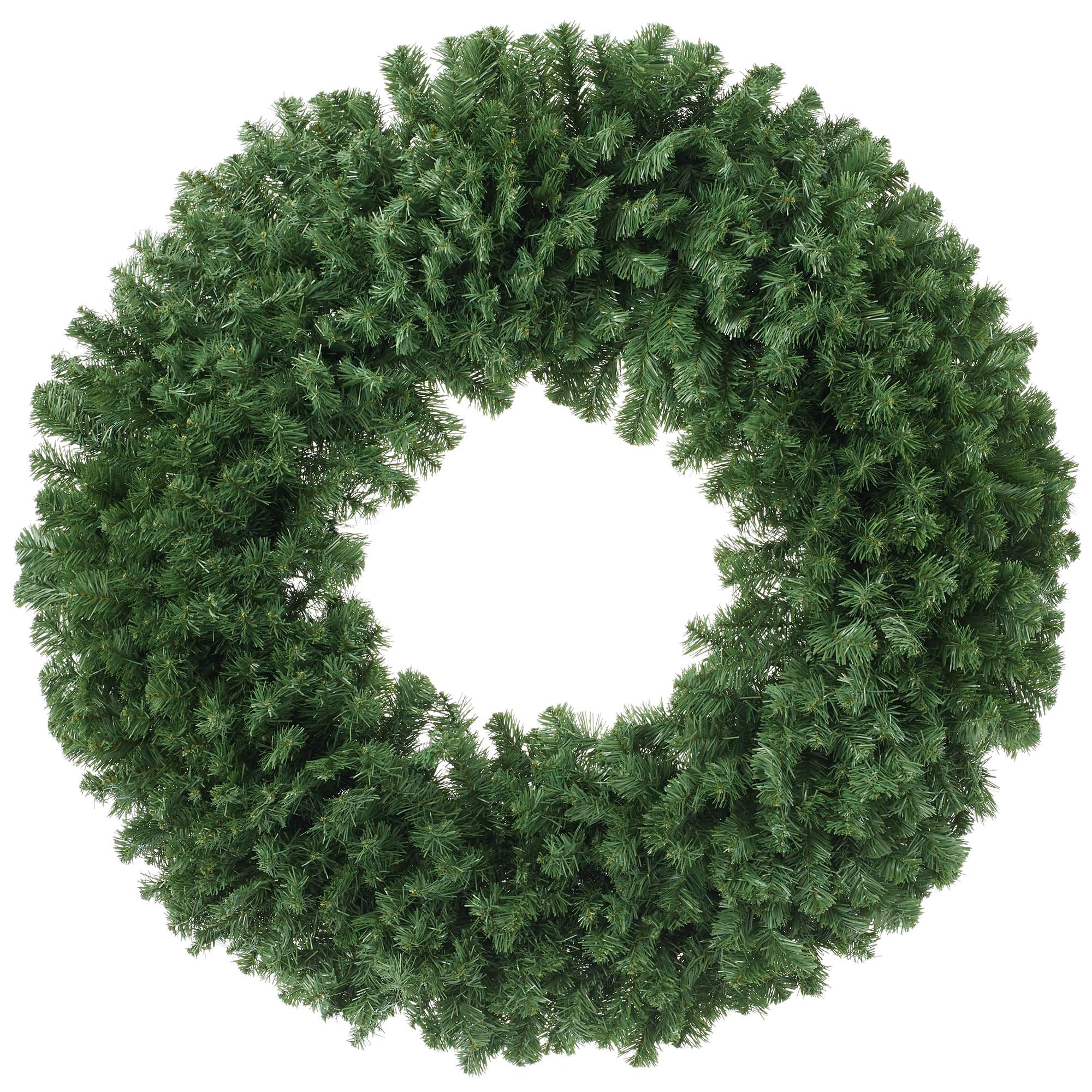 Casafield Green Fir Artificial Christmas Wreath for Front Door, Window or Mantel, Indoor/Outdoor Holiday Decor, 60 Inches