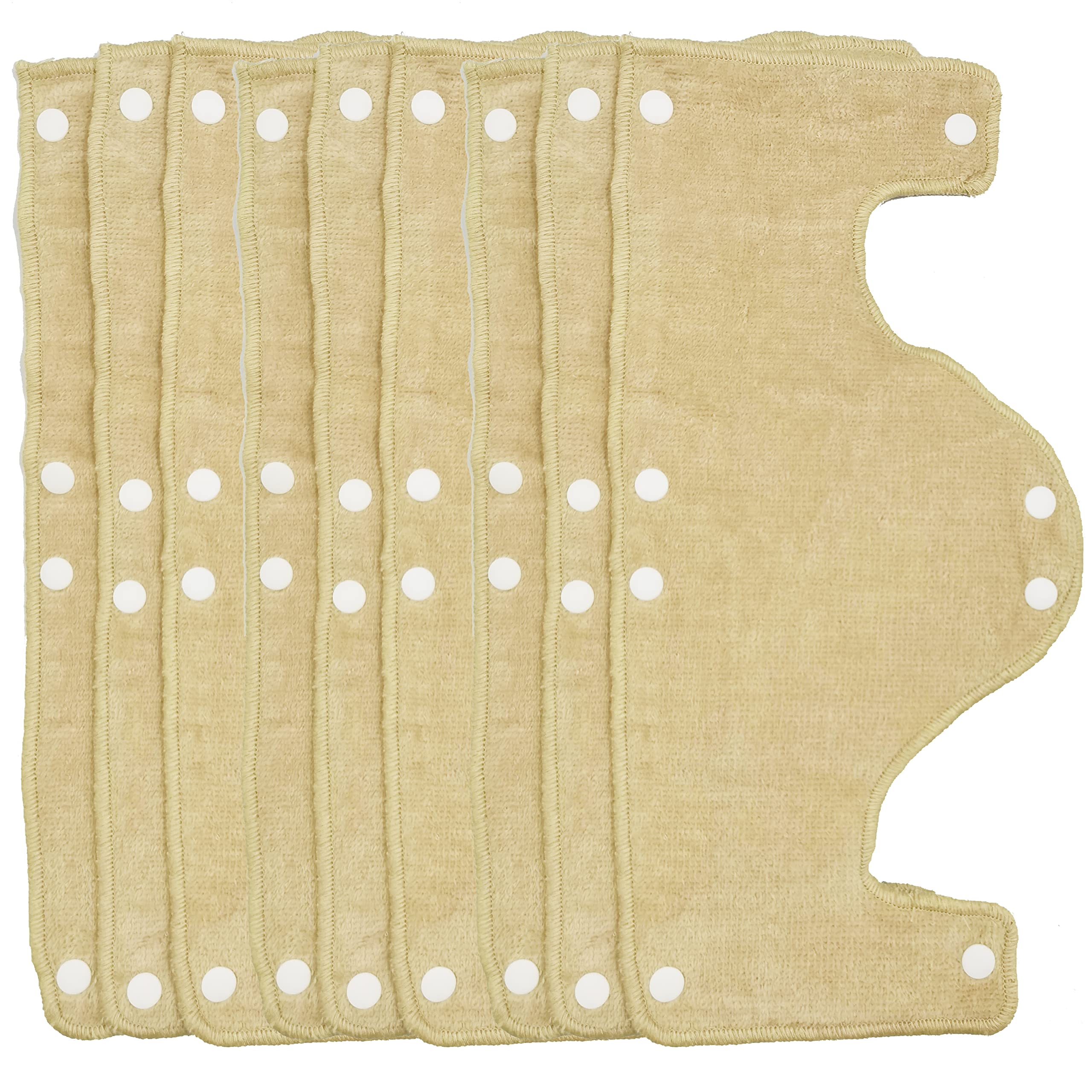 Big Beige Hard Hat - Fascia per il sudore, riutilizzabile, lavabile, in spugna di cotone, con chiusura a scatto, 9 pezzi per confezione