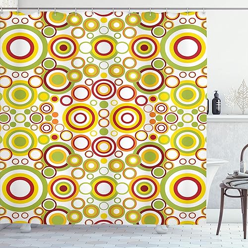 Miniatura 128 de Ambesonne Cortina para regadera náutica con palmeras