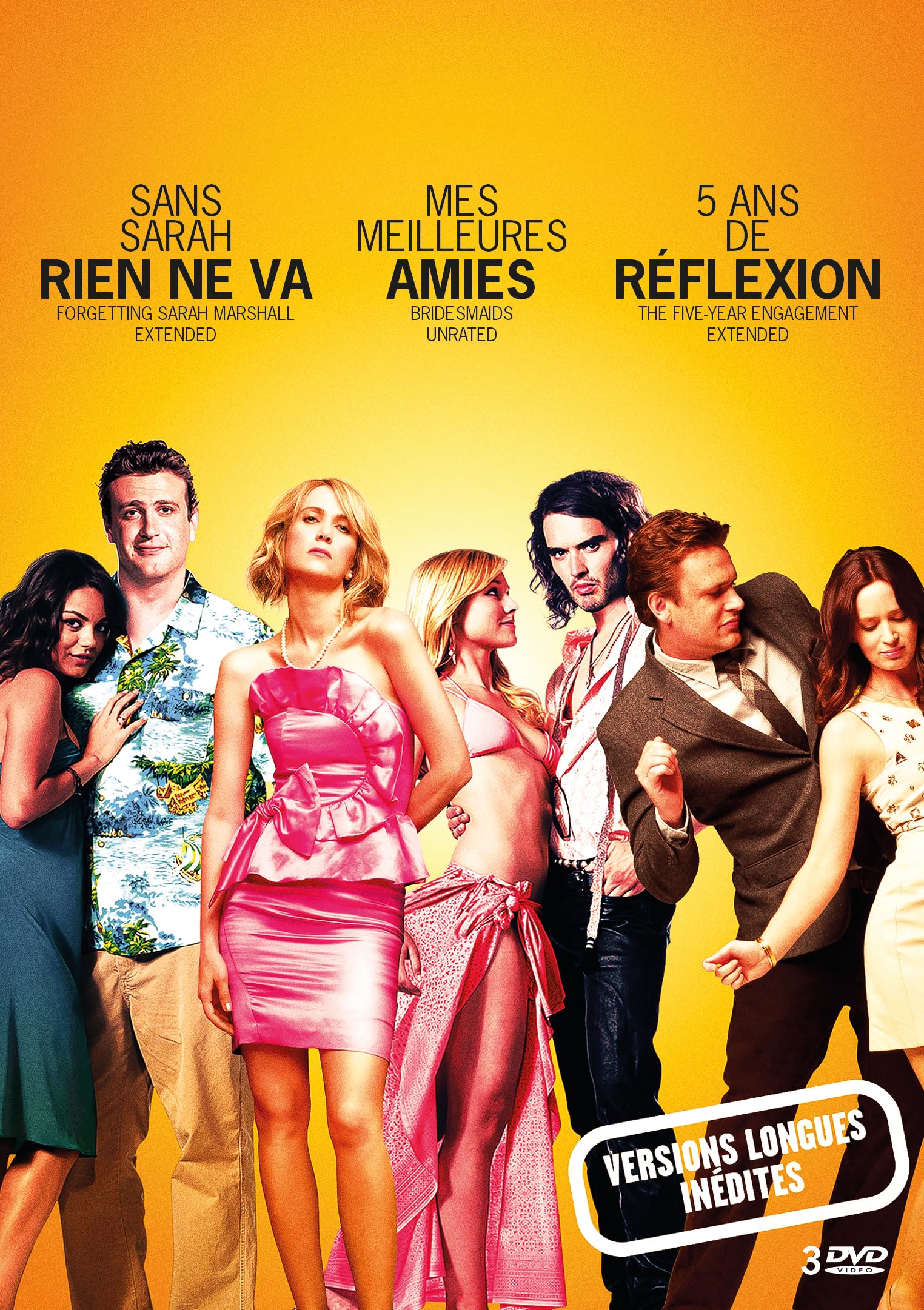 Apatow Productions, 3 comédies cultes : Sans Sarah, rien ne va ! + Mes meilleures amies + 5 ans de ré on