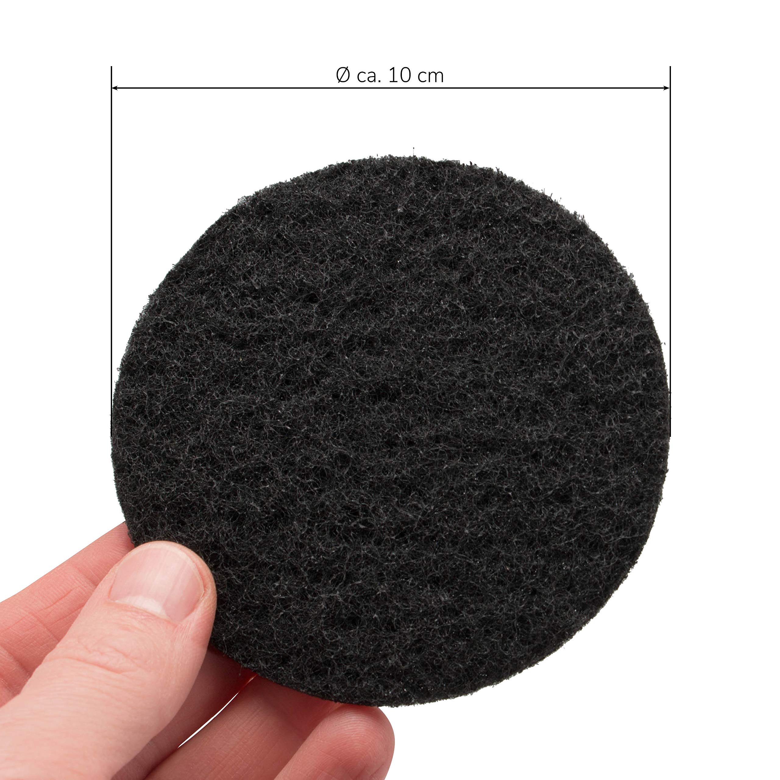 Lot De 8 Filtres à Charbon Actif Pour Seau à Compost – 4 Carrés 12x12 Cm & 4 Ronds Ø16 Cm – Neutralise Les Odeurs De Cuisine