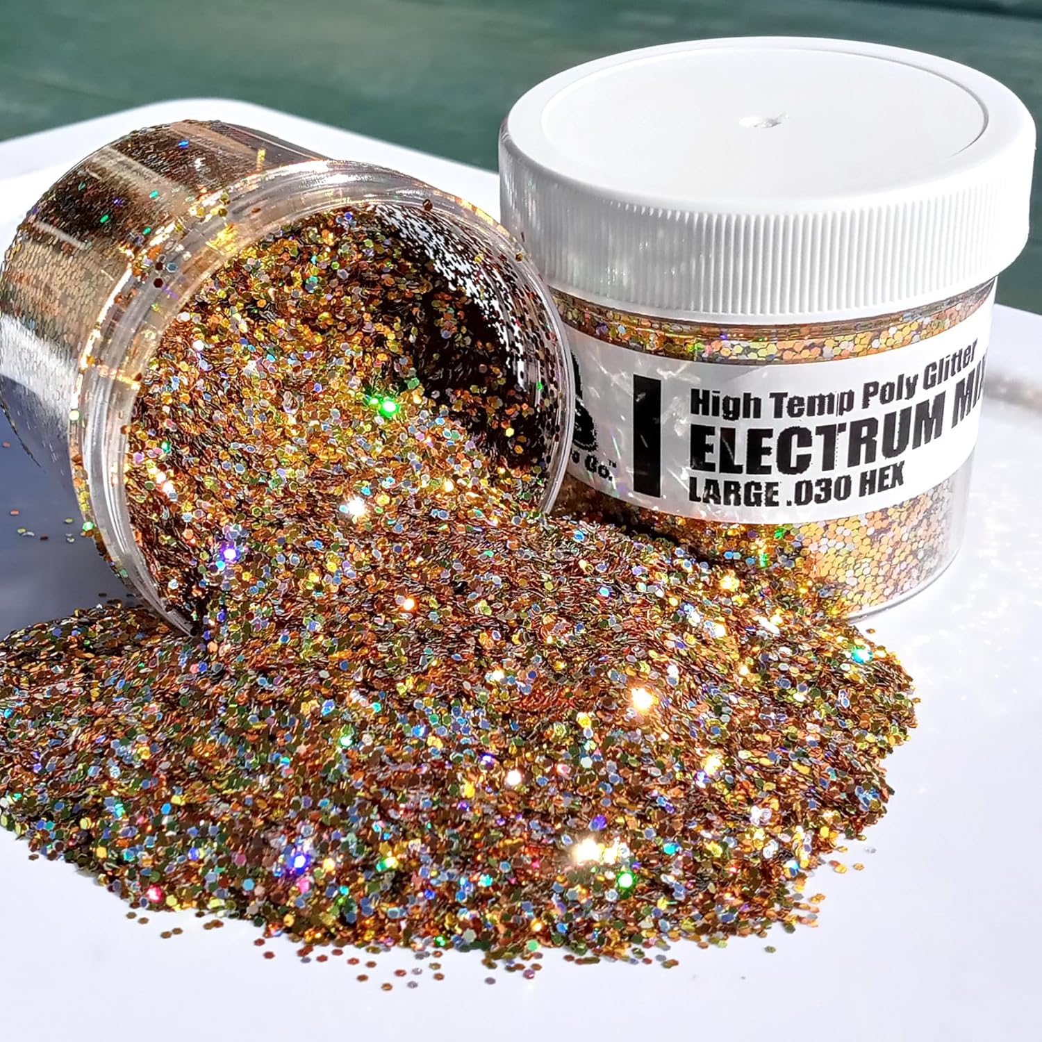 6 Pack of Large .030 Glitter Mixes for Soft Plastic Lure Making - Heat/Solvent Resistant - Option 1