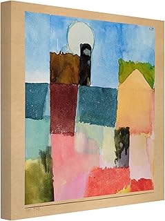 Bilderwelten Stampa su Tela - Paul Klee - Moonrise (St. Germain) - Quadrato 1:1 Quadri su Tela Quadro su Tela Quadri Quadri Tela Stampe su Tela Tela Canvas Quadri Moderni, Misura (AxL):100cm x 100cm