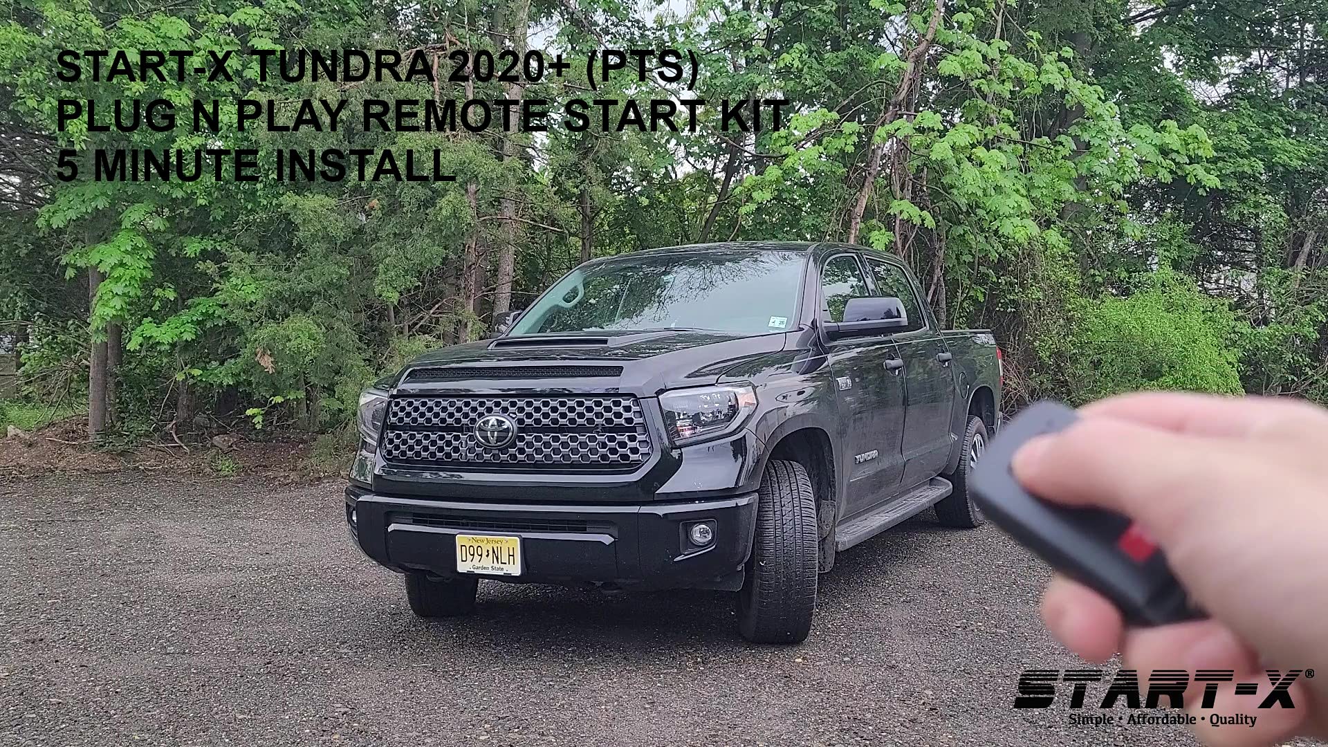 Start-X Remote Starter for Toyota Tundra 2020-2021 | Push-to-Start Engine | Plug N Play | Lock 3X to Remote Start | Zero Wire Splicing | 5 Minute Install