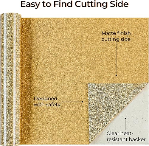 Miniatura 6 de HTVRONT Paquete de 20 vinilos de transferencia de calor con purpurina de 10 x 3 pies para camisetas, rollo de vinilo para planchar con purpurina