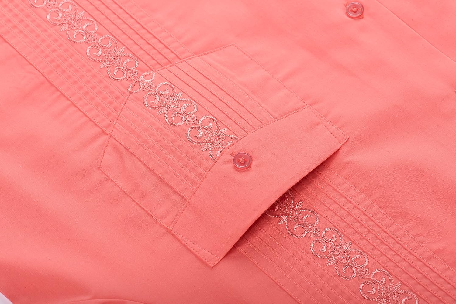 MAXJON Mens Shirts Long Sleeve Guayabera Shirts for Men Cuban Shirts - Image 3