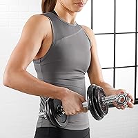 Vista 7 de Yaxa Basics - Juego de mancuernas ajustables con estuche, 17,2 lbs, color negro