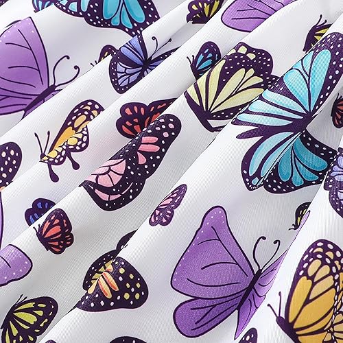 Miniatura 7 de Saeaby Vestido de niña pequeña, ropa de verano para niña, vestido sin mangas, vestido de mezclilla con flores, vestidos lindos para niña