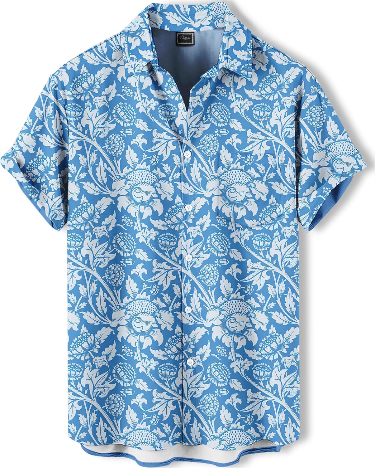 Men's Hawaiian Shirt, Tropical Fruit Print, Vacation Short Sleeve, Button Down Shirt, Summer Beach Style
