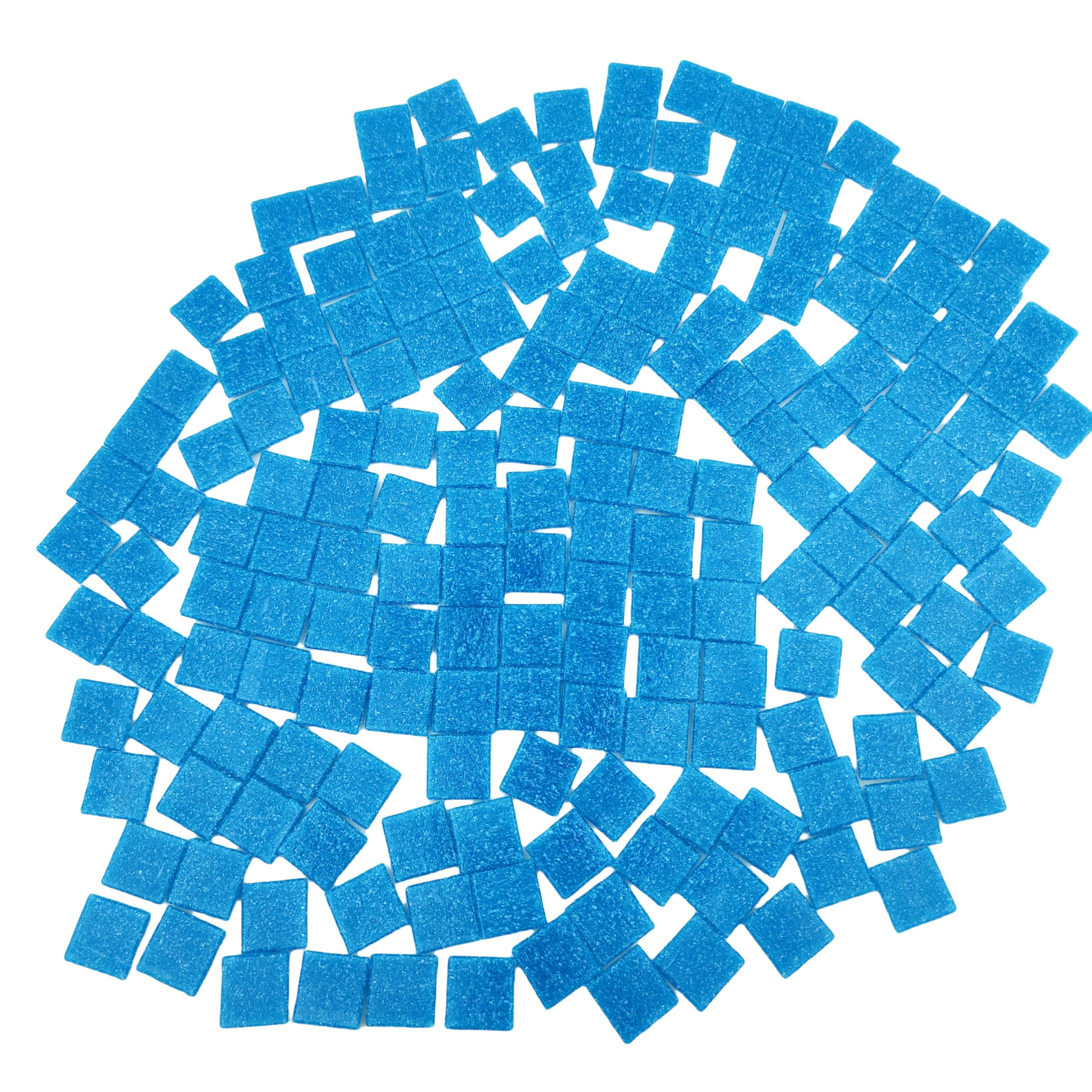 500g Quartz Mosaic Tiles, 2CM Multi Color Mosaic Pieces Stones for DIY Making Craft Hobby Arts Home Wall Decoration (Blue) - Image 3