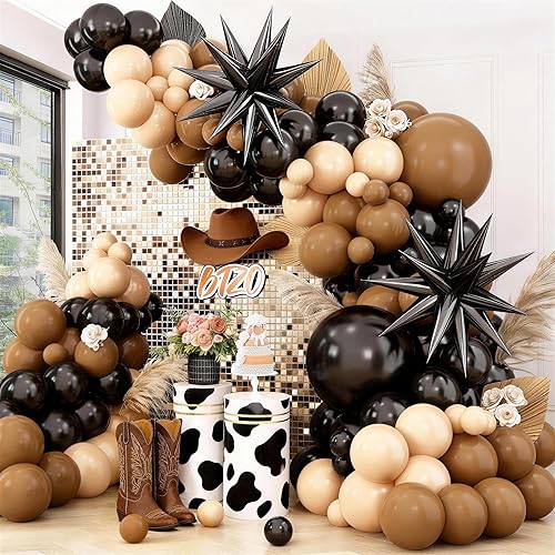 Miniatura 6 de Kit de arco de globos de color rosa intenso y morado, guirnalda de globos morados y negros con globos de papel de aluminio de estrella para bodas,