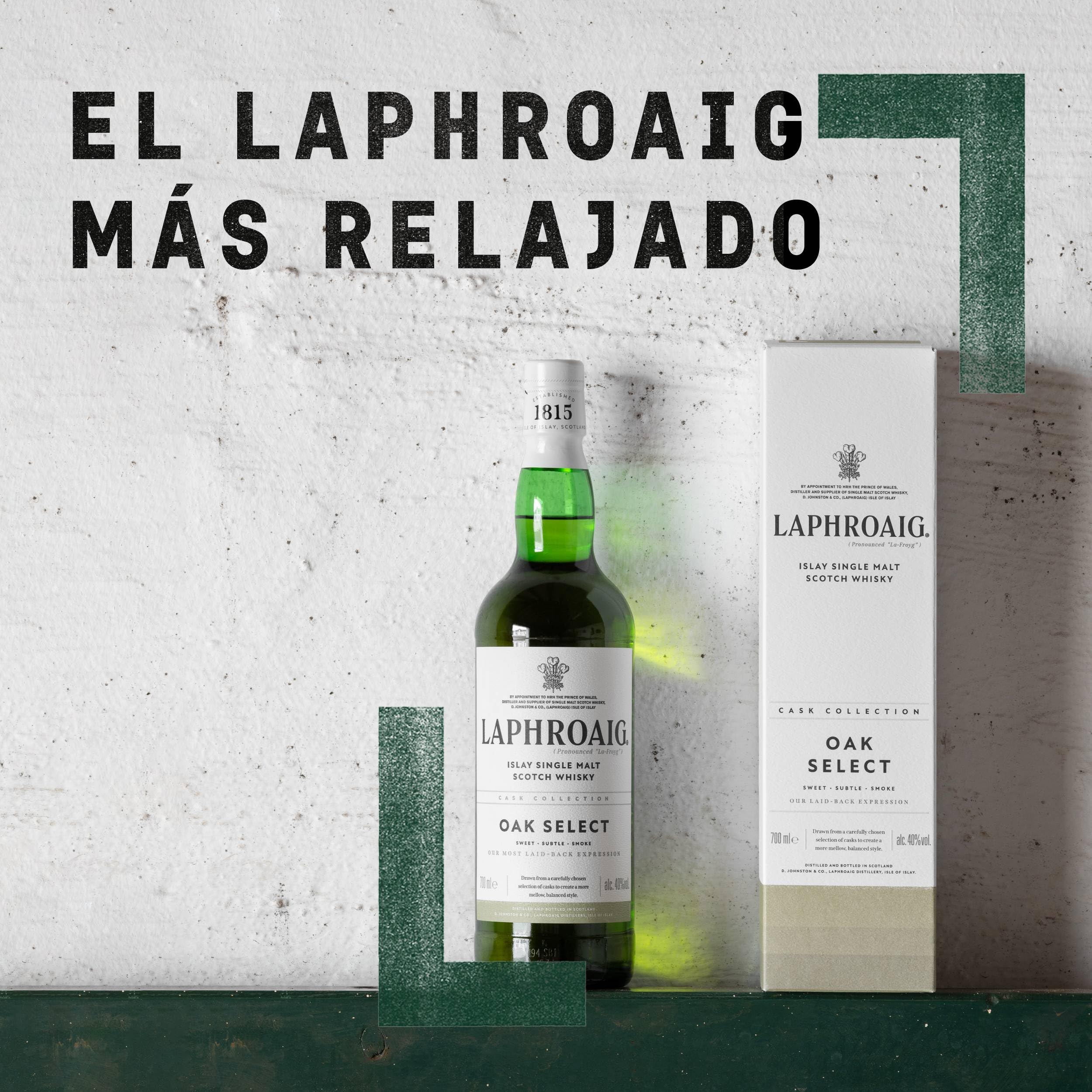 Laphroaig Oak Select Whisky Escocés Islay Single Malt 700ml