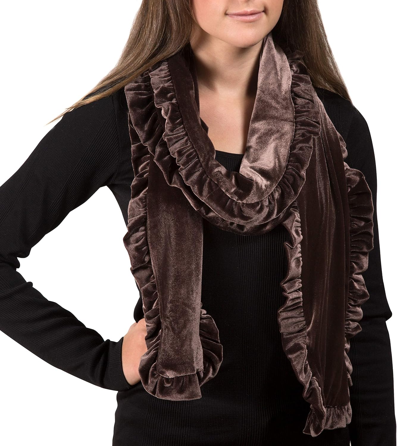 Pavilion Gift Company womens Ruffled Scarf