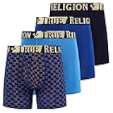 Mens Underwear Stretch Modal Boxer Briefs for Men Pack of 4