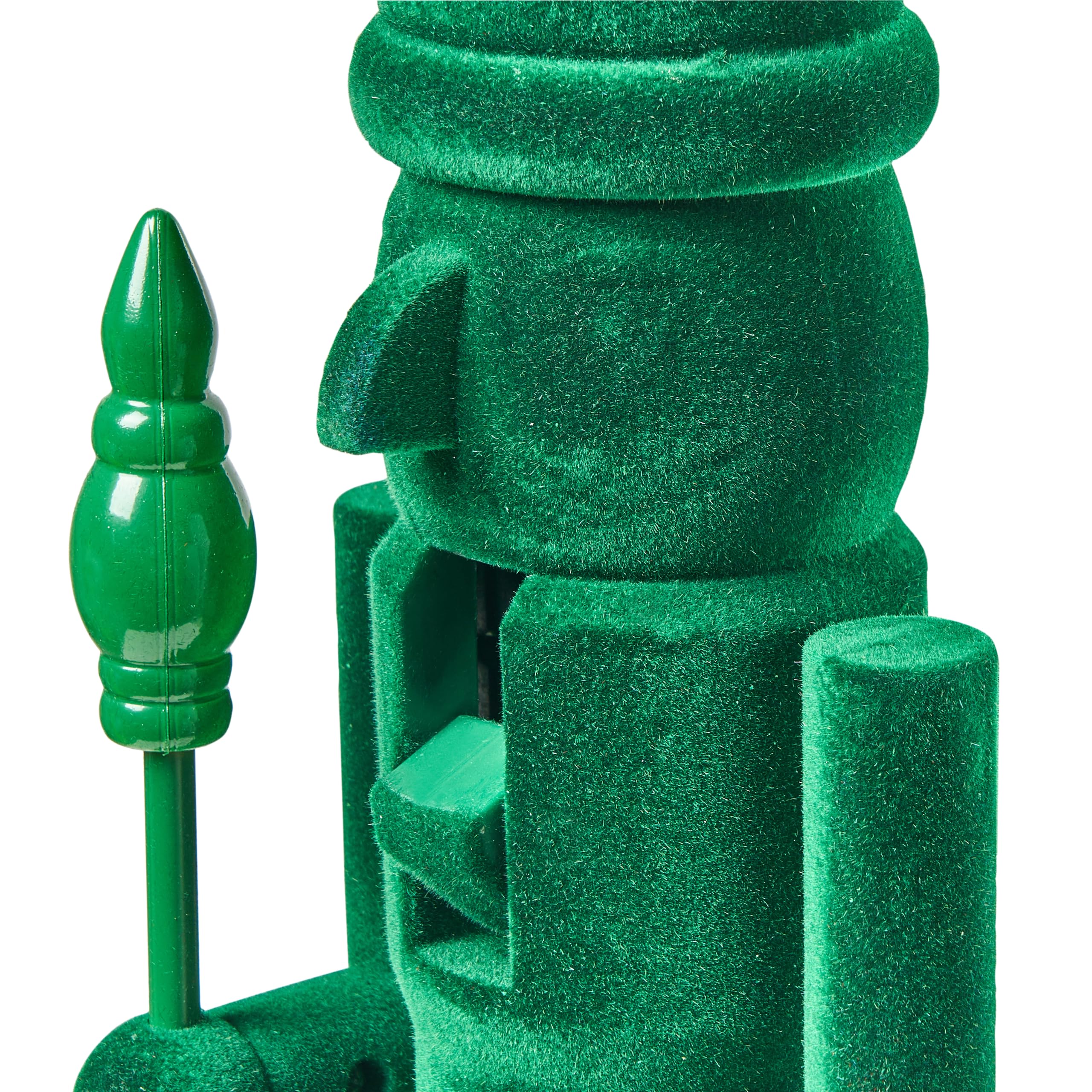 Beliani Lot de 2 Figurines Casse-Noisettes en Synthétique Décoration de Noël Vert Flatey