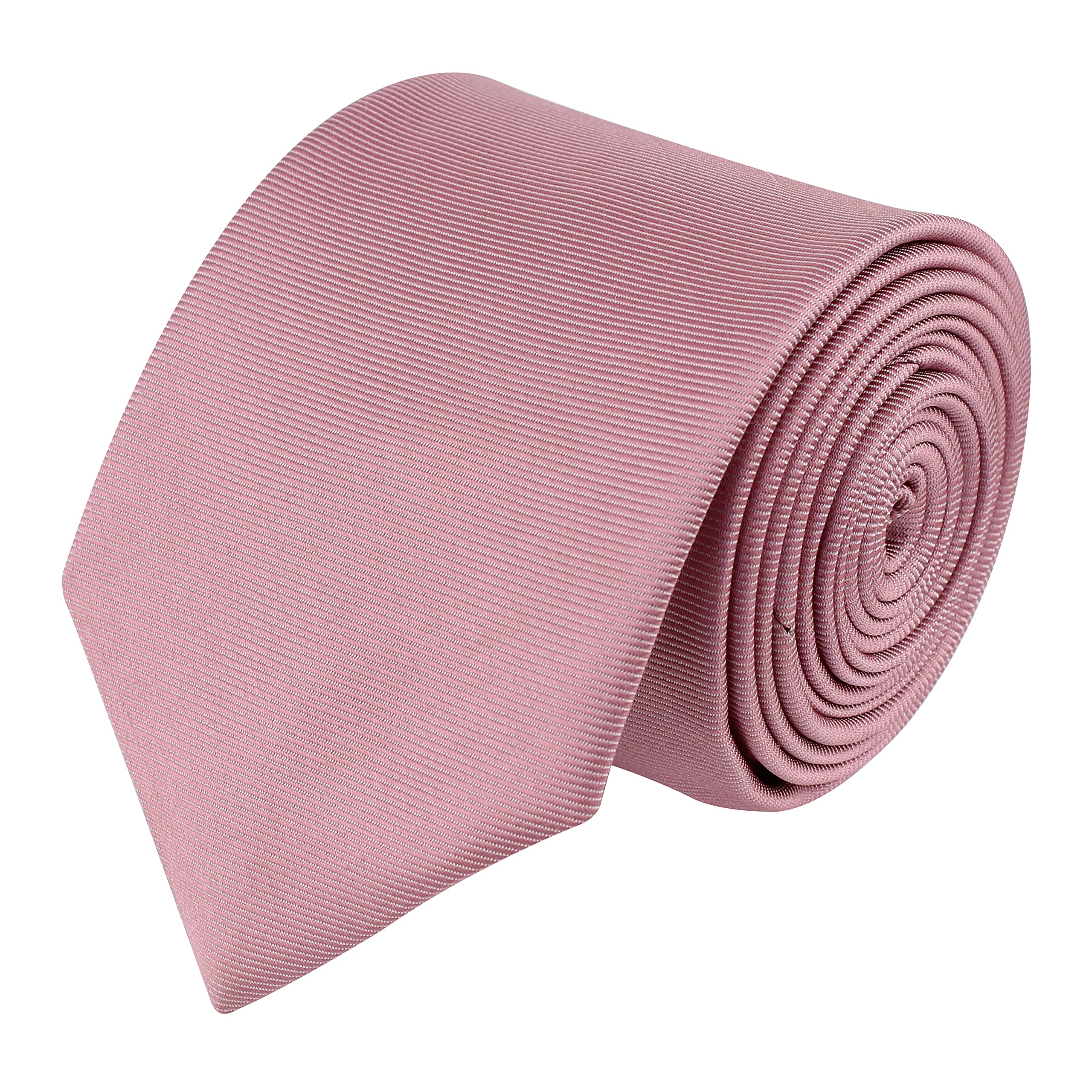 kovove Kavove The Essentials Self Striped Pink Necktie For Men-picture-37