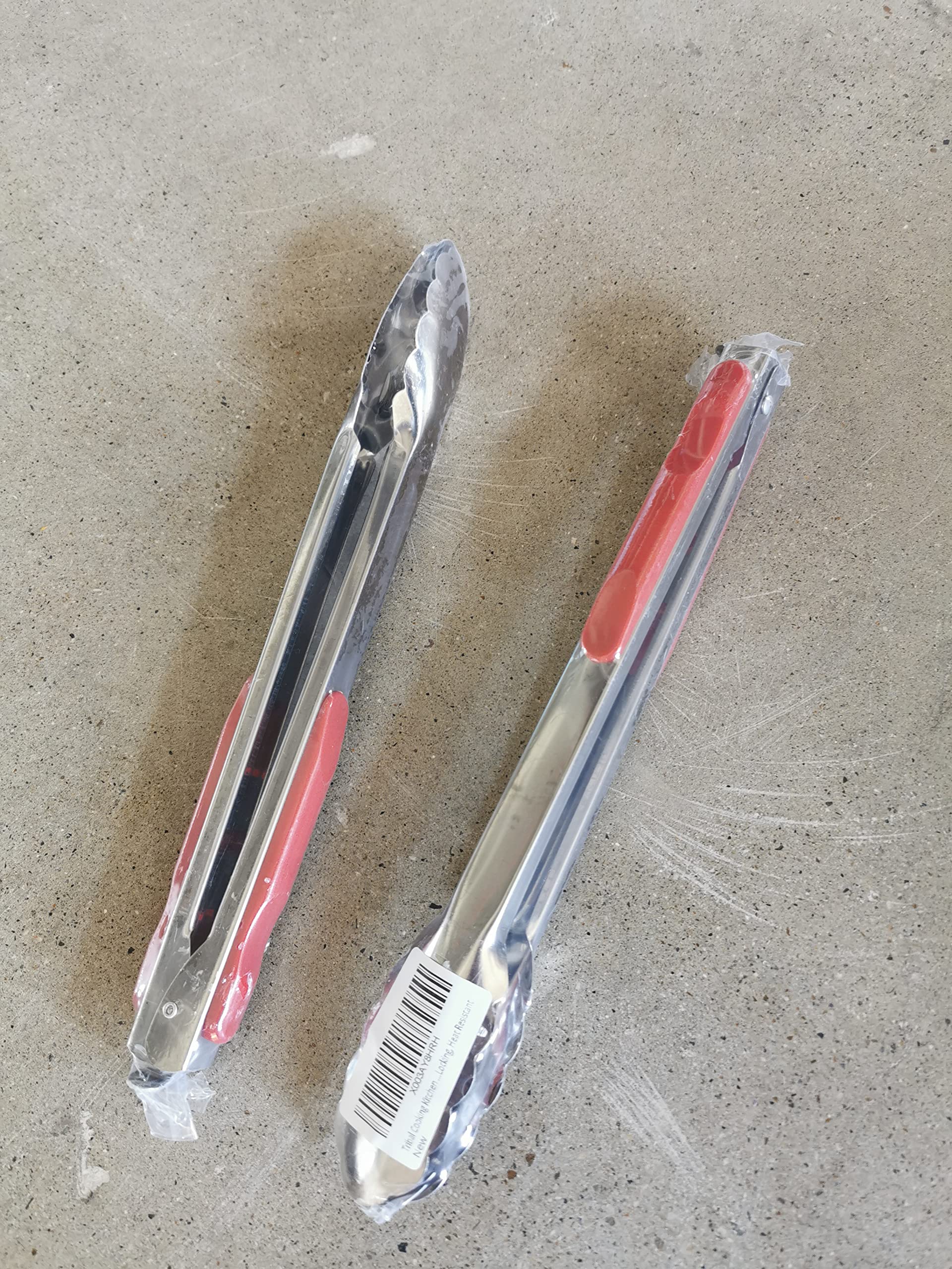 Tribal Cooking Kitchen Tongs - Stainless Steel tongs for cooking, Chef, BBQ Tongs - Non-Stick, Locking, Heat Resistant