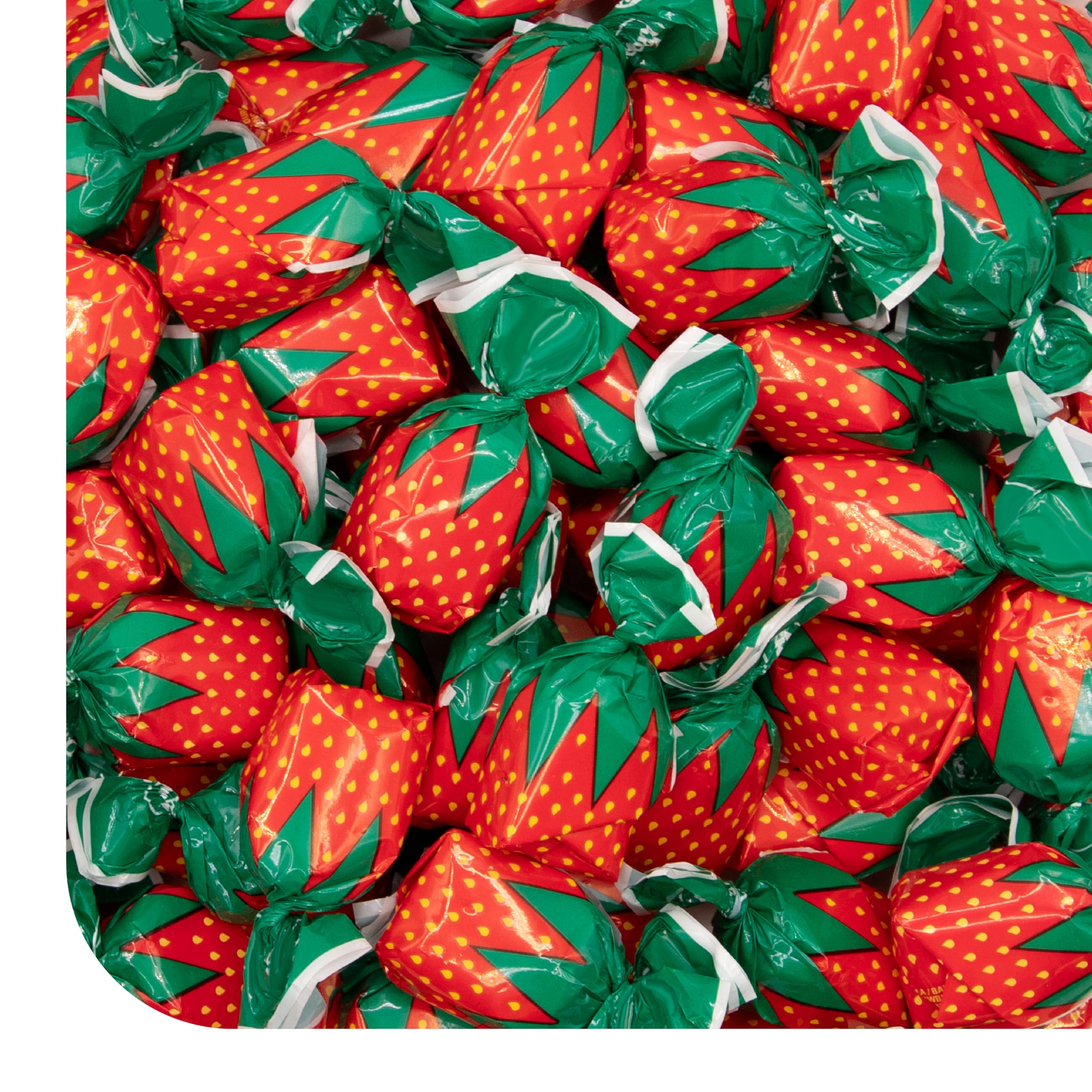 CrazyOutlet Arcor Strawberry Buds Bon Bons Hard Candy, Sachet Wrap, 32 Ounce Bag (130 count)