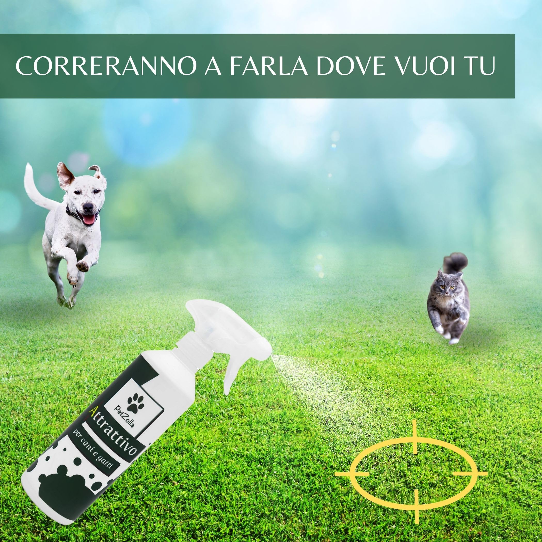 Kit Neutralizer Attrattivo - Spray Neutralizer 1lt + Spray Attrattivo Naturale 500ml, Elimina Odori E Attrattivo Per Cani E Gatti, Favorisce L'addestramento, Ideale Per Lettiere E Superfici