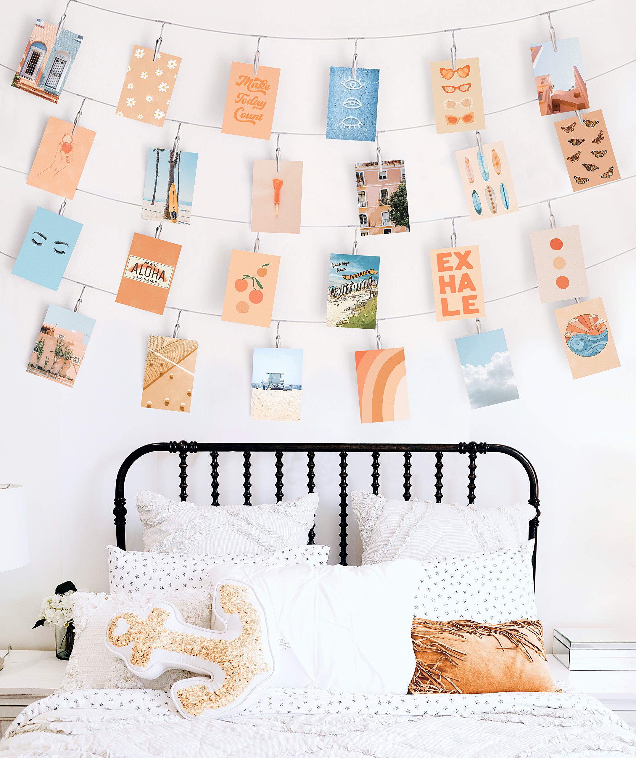 Buy Haus and Hues Peach Photo Collage Kit for Wall Aesthetic Collage