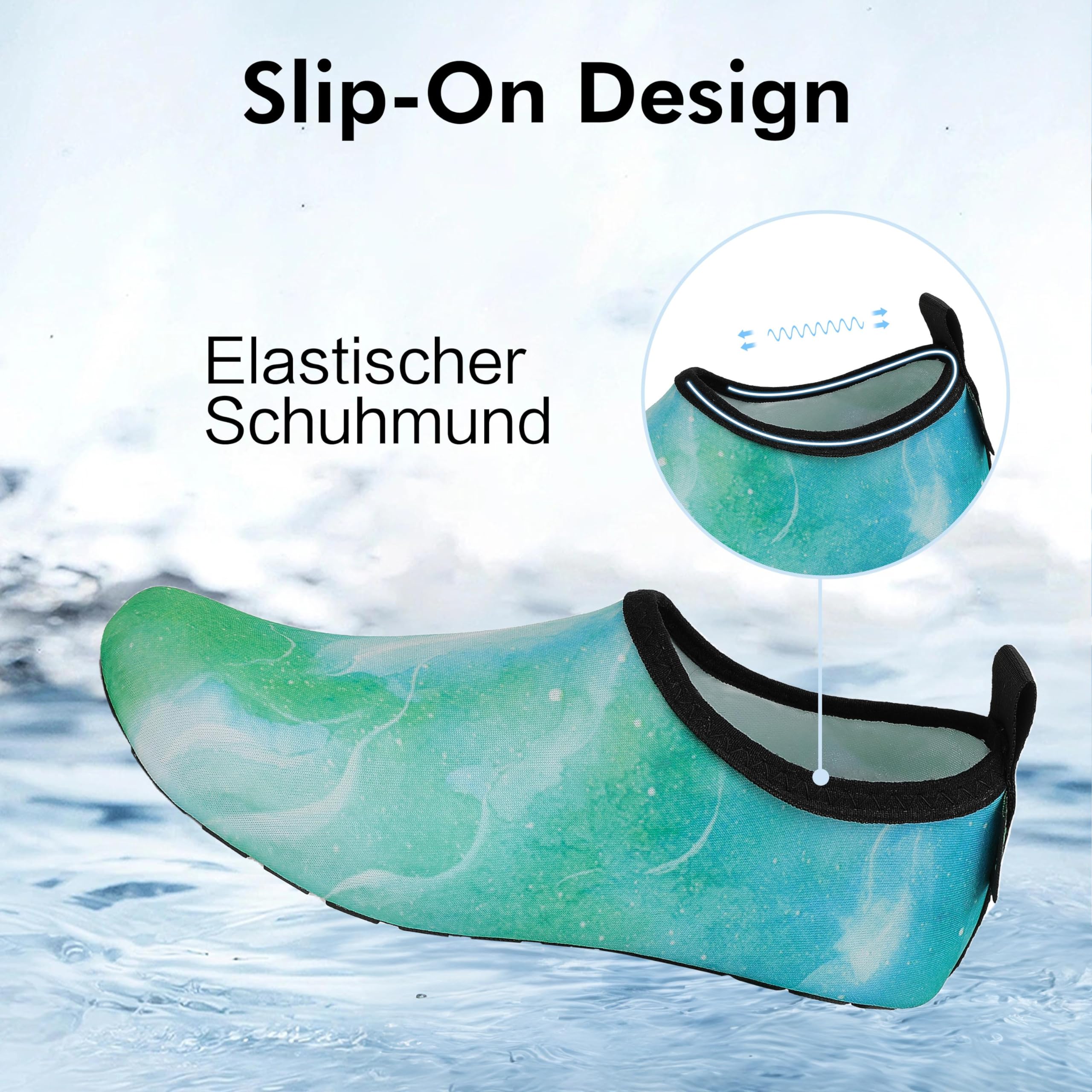 SAGUARO Scarpe da Scoglio Donna Uomo da Immersione Scarpette da Surf Water Shoes Barefoot per Bagno Spiaggia Mare Snorkel Yoga