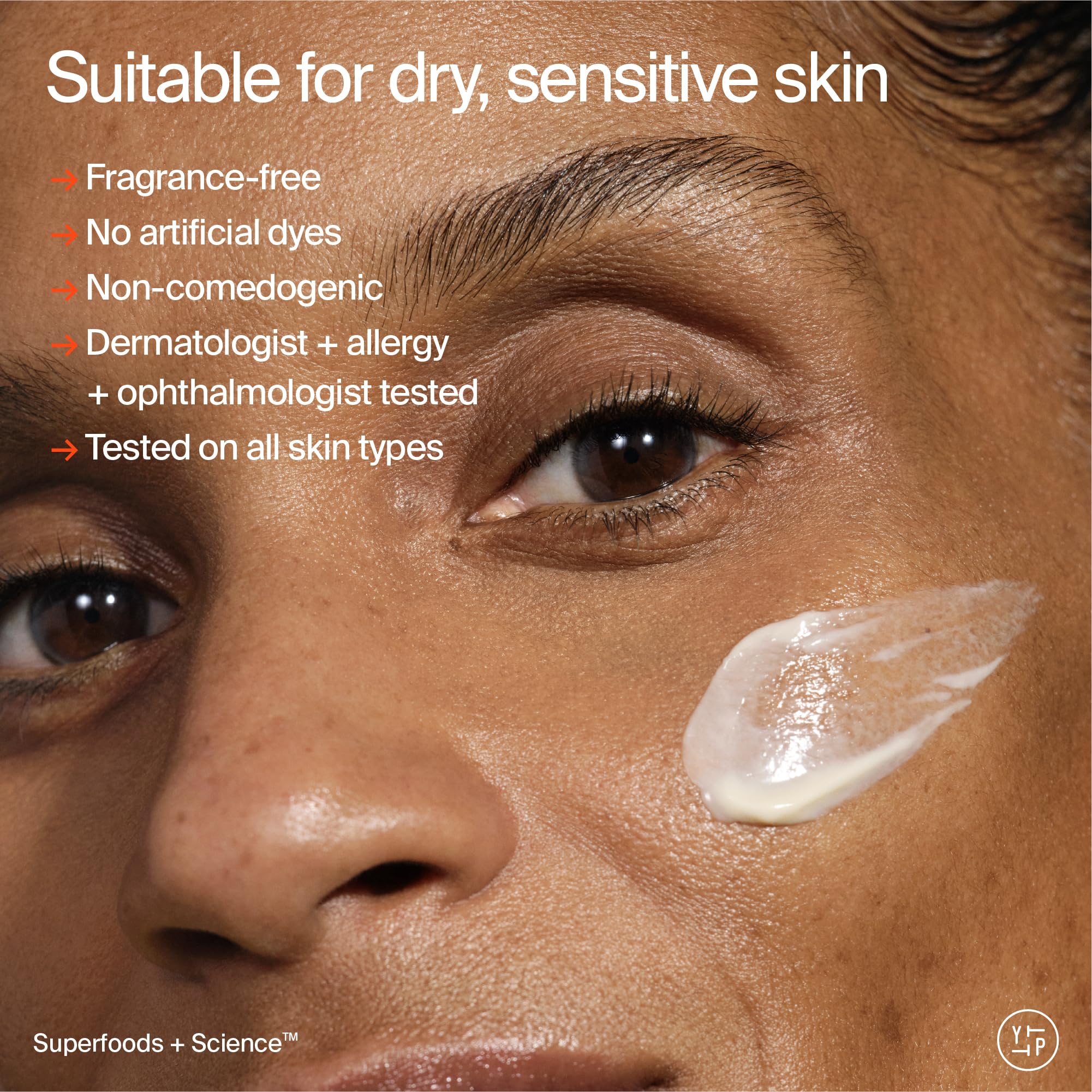 Youth To The People Adaptogen Skin Repairing Moisture Cream, Hydrating Face Moisturizer for Sensitive & Dry Skin, Soothes Skin Barrier, Dermatologist Tested, Fragrance-free, Vegan - 2 Fl Oz