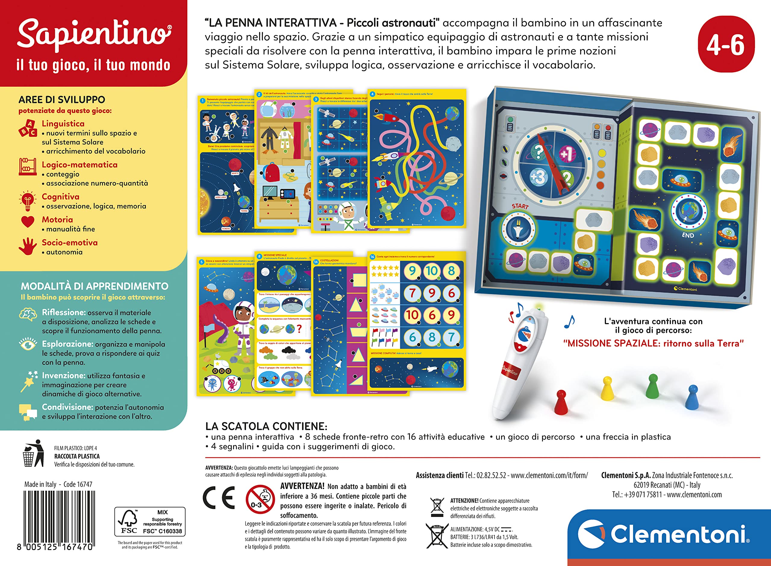 Clementoni - 16167 - sapientino - de interactieve pen cijfers Clementoni - 16167 - sapientino - de interactieve pen cijfers