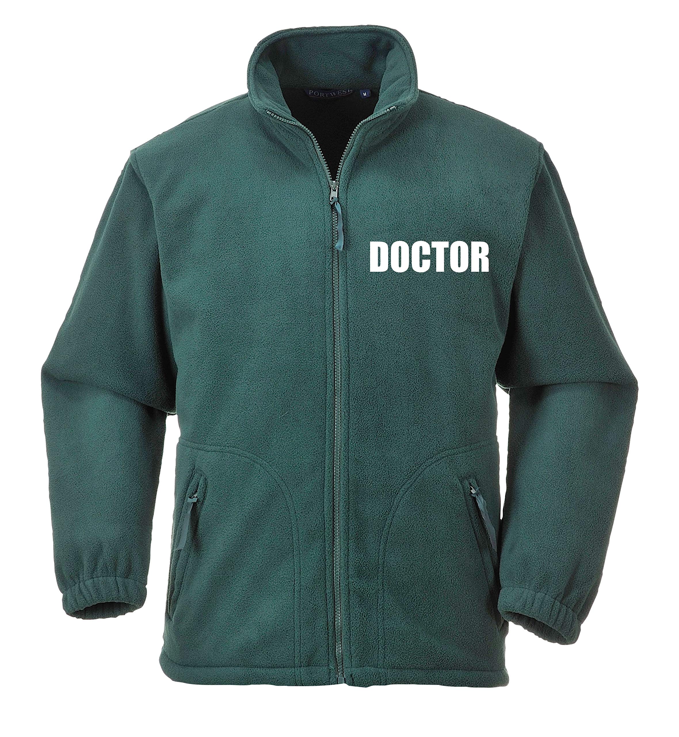 DOCTOR Portwest Premium Green Fleece - Workwear, Medical, Medic, Jacket, Your Text Here, medium