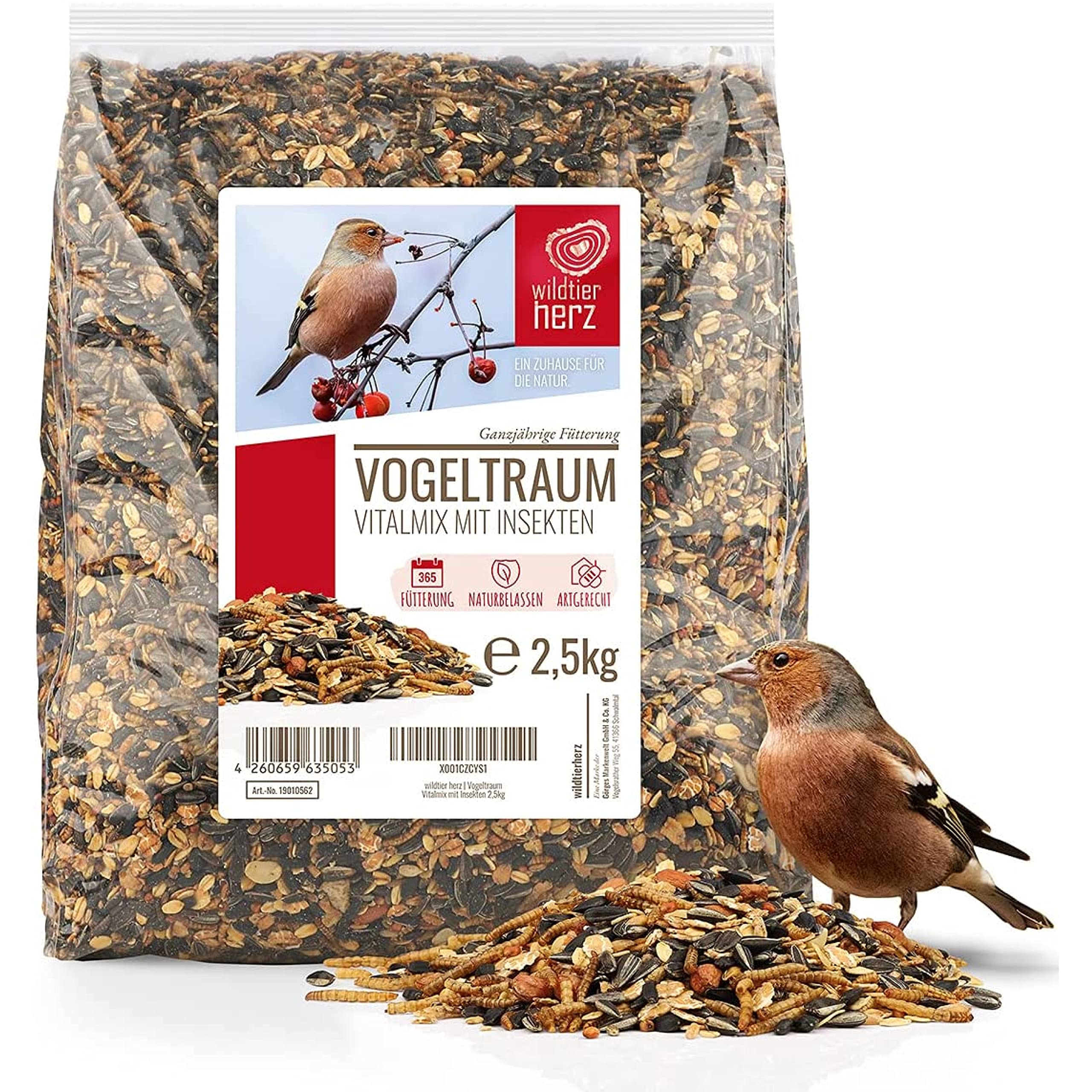 Buy wildtier herz I Vogeltraum Vitalmix Breeding Food Premium Insect