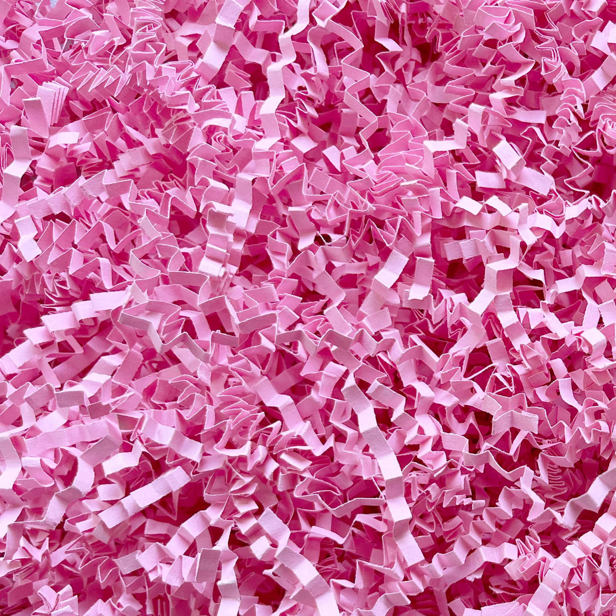 2 LB Pink Crinkle Paper Filler for Gift Baskets Bridesmaid Proposal Box Stuffers