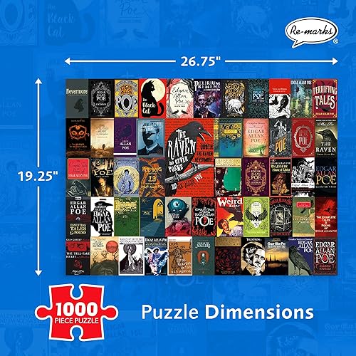 Vista 29 de Re-Marks Feline Tales - Rompecabezas de 1000 piezas para todas las edades, rompecabezas de libros de gatos, rompecabezas familiar