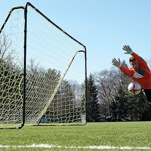 Miniatura 26 de Franklin Sports Porterías de fútbol de competición – Porterías de fútbol de acero portátiles para patio trasero – Portería de fútbol para adultos +