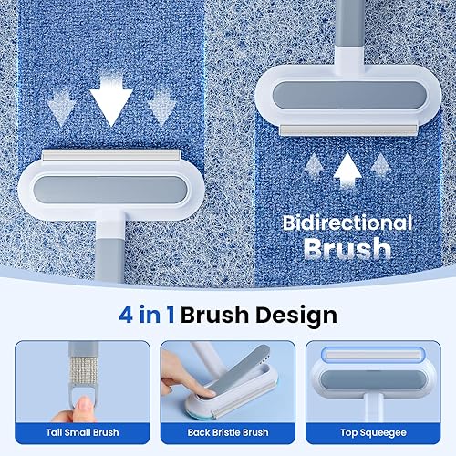 Miniatura 3 de Paquete de 2 herramientas de depilación de mascotas, removedor de pelo de perros y gatos 4 en 1 para muebles, cepillo removedor de pelo de mascotas