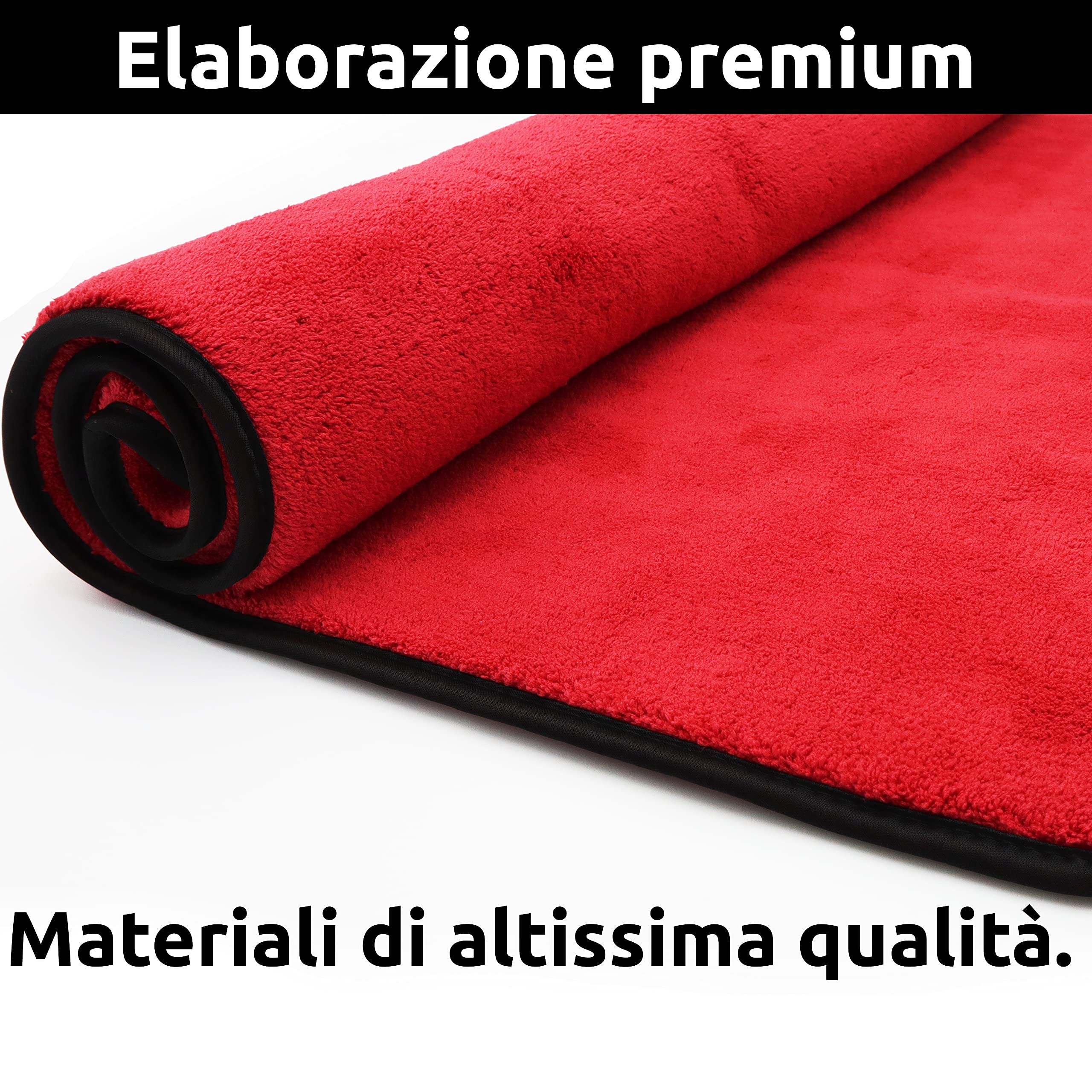 PREMIUM Drying Cloth [90x60cm - 1200GSM] - Extra assorbente senza residui - Panno in microfibra con estrema capacità di assorbimento - particolarmente delicato sulla vernice - per auto e moto