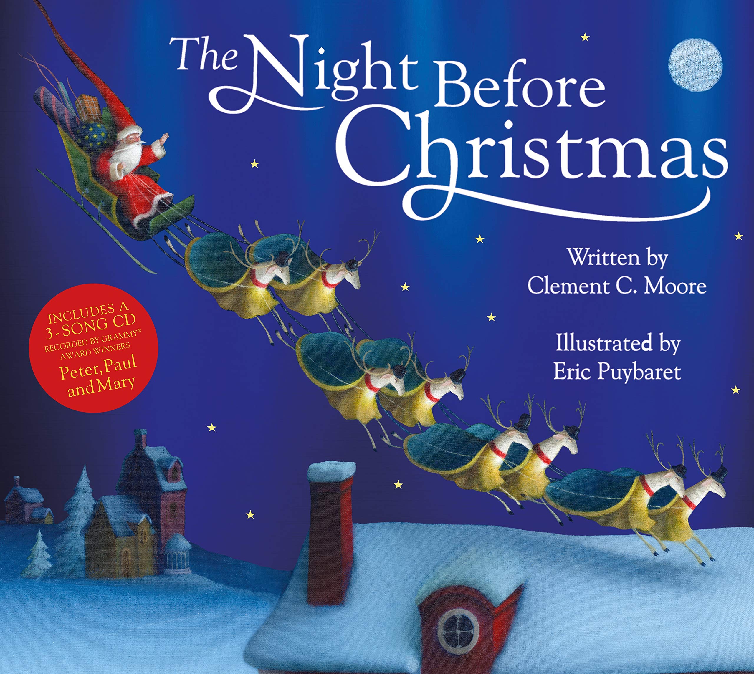 The Night Before Christmas: The perfect Christmas gift for children with a shiny magical foil cover