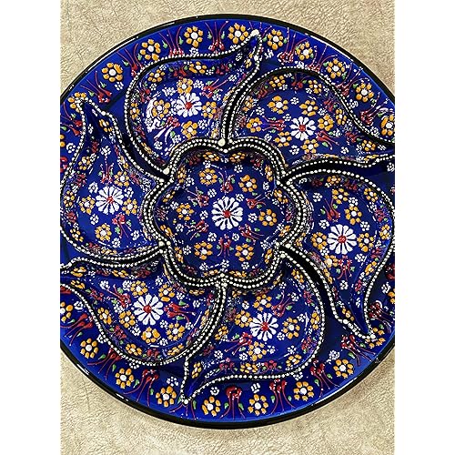 IstanbulArtWorkshop Turkish Breakfast Bowl Set,Turkish Ceramic Bowl Set,Food Serving Bowl Set,Appetizer Dishes Set,Turkish Tile Bowl,Dinnerware Serving Set