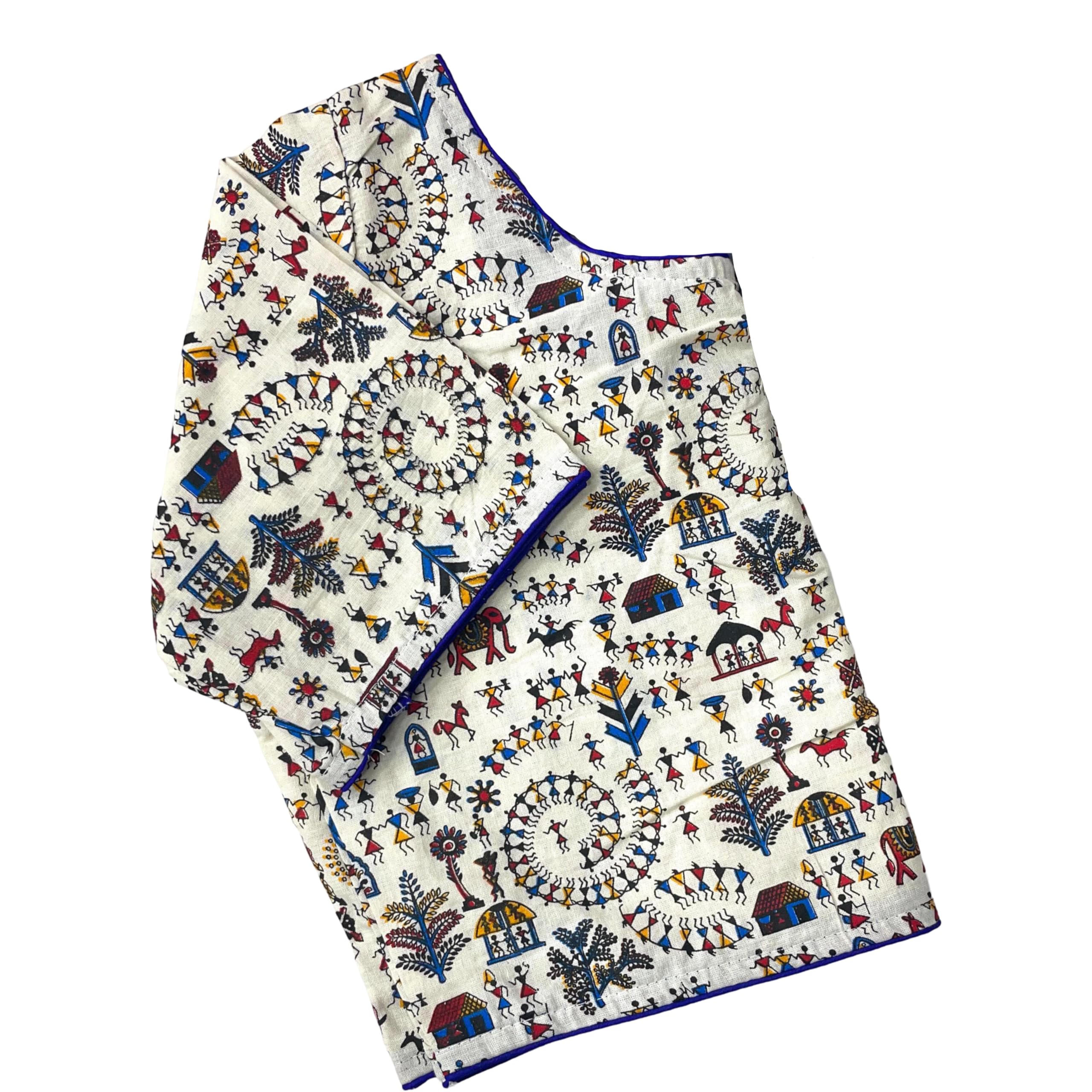 shubham exclusive Ajrakh Cotton Readymade Blouse for Women-picture-21