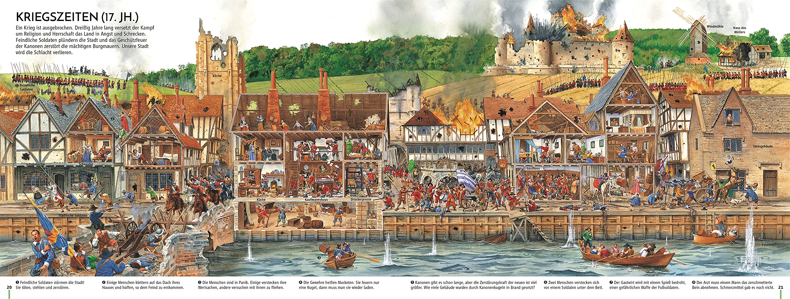 Die Geschichte einer Straße: Eine Reise durch die Jahrtausende. Zeitreise im Wimmelbild: Von der Steinzeit zur Zukunfts-Metropole. Für Kinder ab 6 Jahren (Wimmelsachbücher)