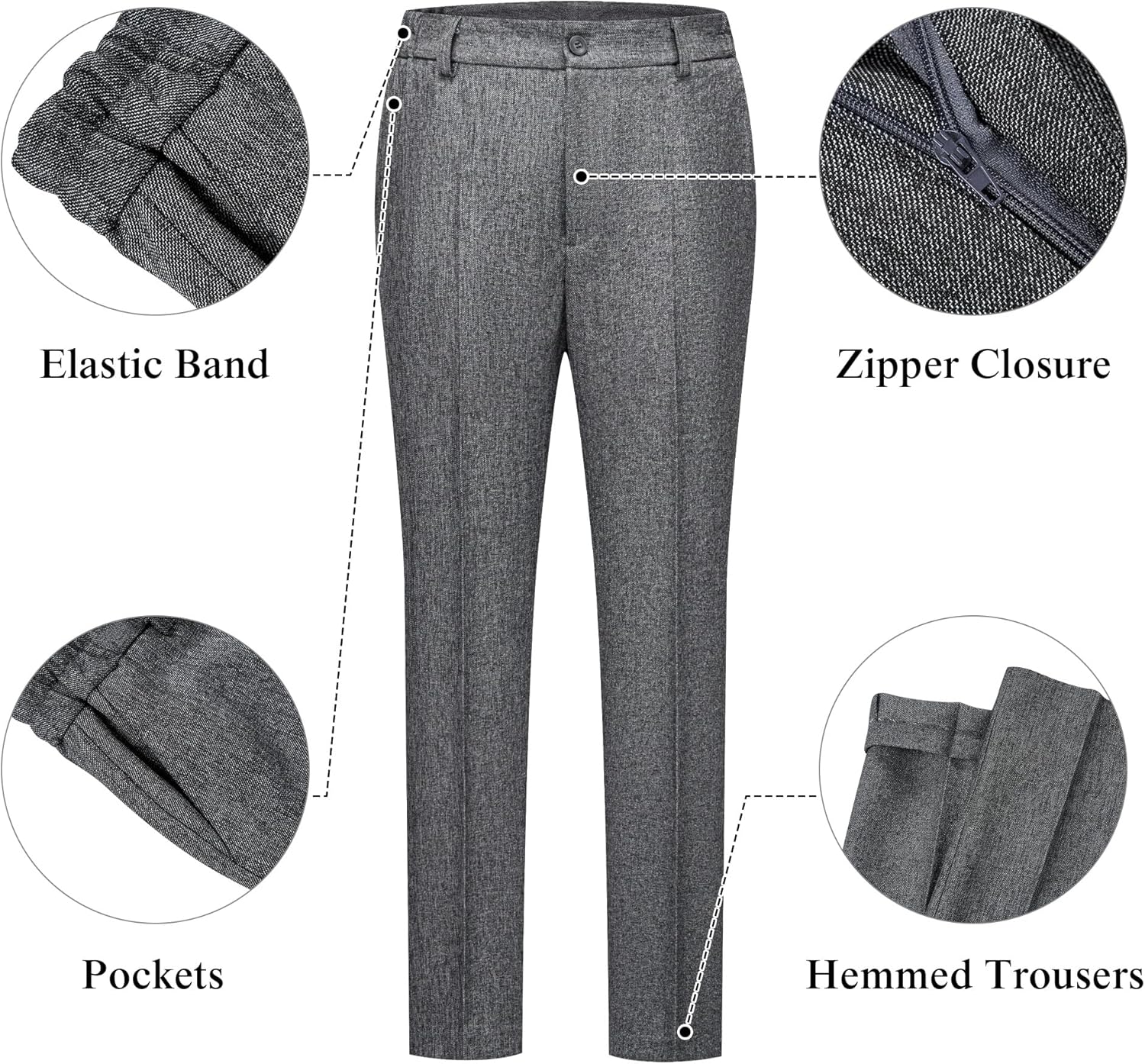 Women's Business Suits for Work Professional 2 Piece Sets Pants Suits Slim Fit Casual Outfits Tuxedo for Office - Image 3