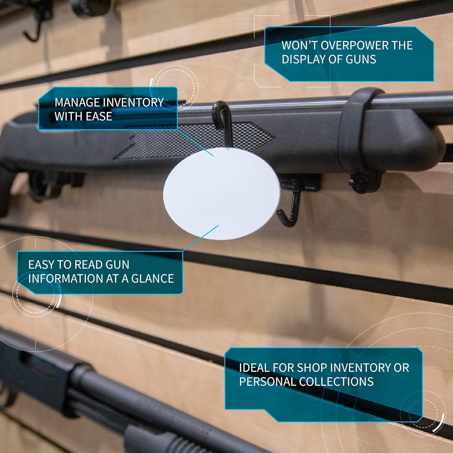 Gun Storage Solutions .22Cal & Larger Handgun Kickstands (10 Pack) : Sports & Outdoors