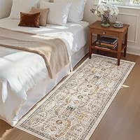 Vista 109 de Madane Alfombra Pasillera Lavable - Alfombras Pasilleras 2x6 para Pasillos de 6 Pies Antideslizante Vintage Alfombra Pasillera de Cocina