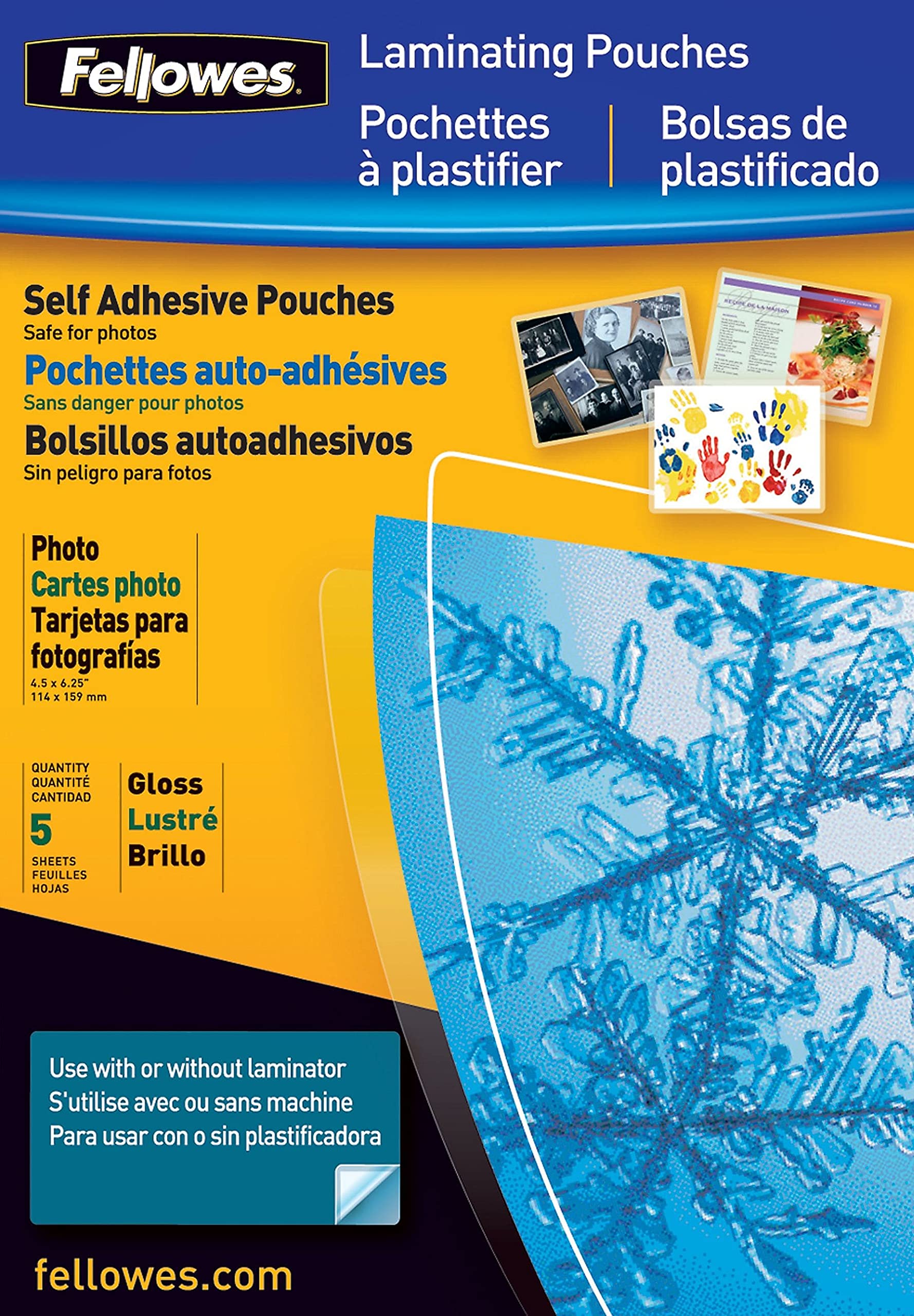 Fellowes 5220701 5pieza(s) - Plastificador (Transparente, 104,9 mm, 73,2 mm, 5 pieza(s))