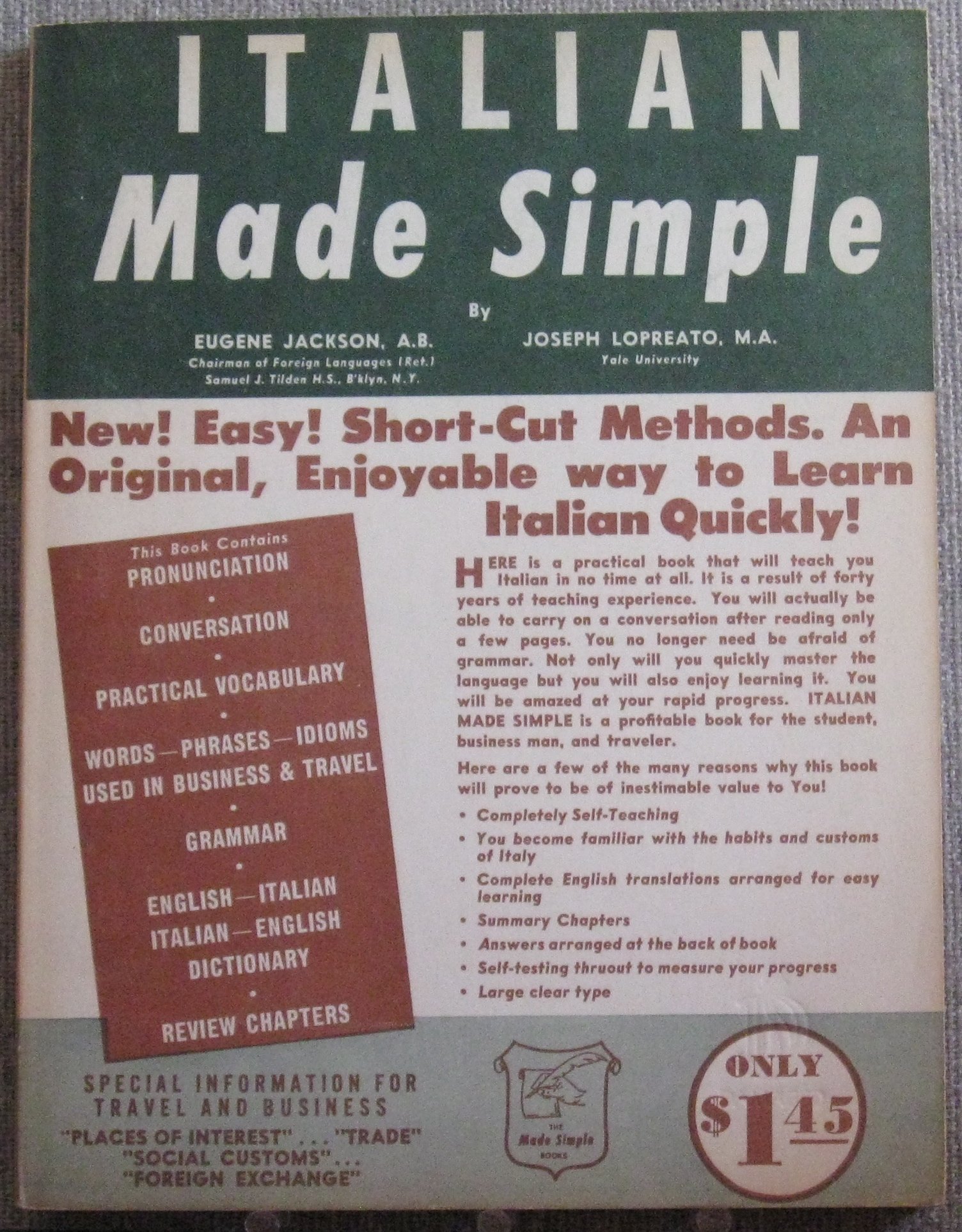 Buy Italian Made Simple — BookShops.in