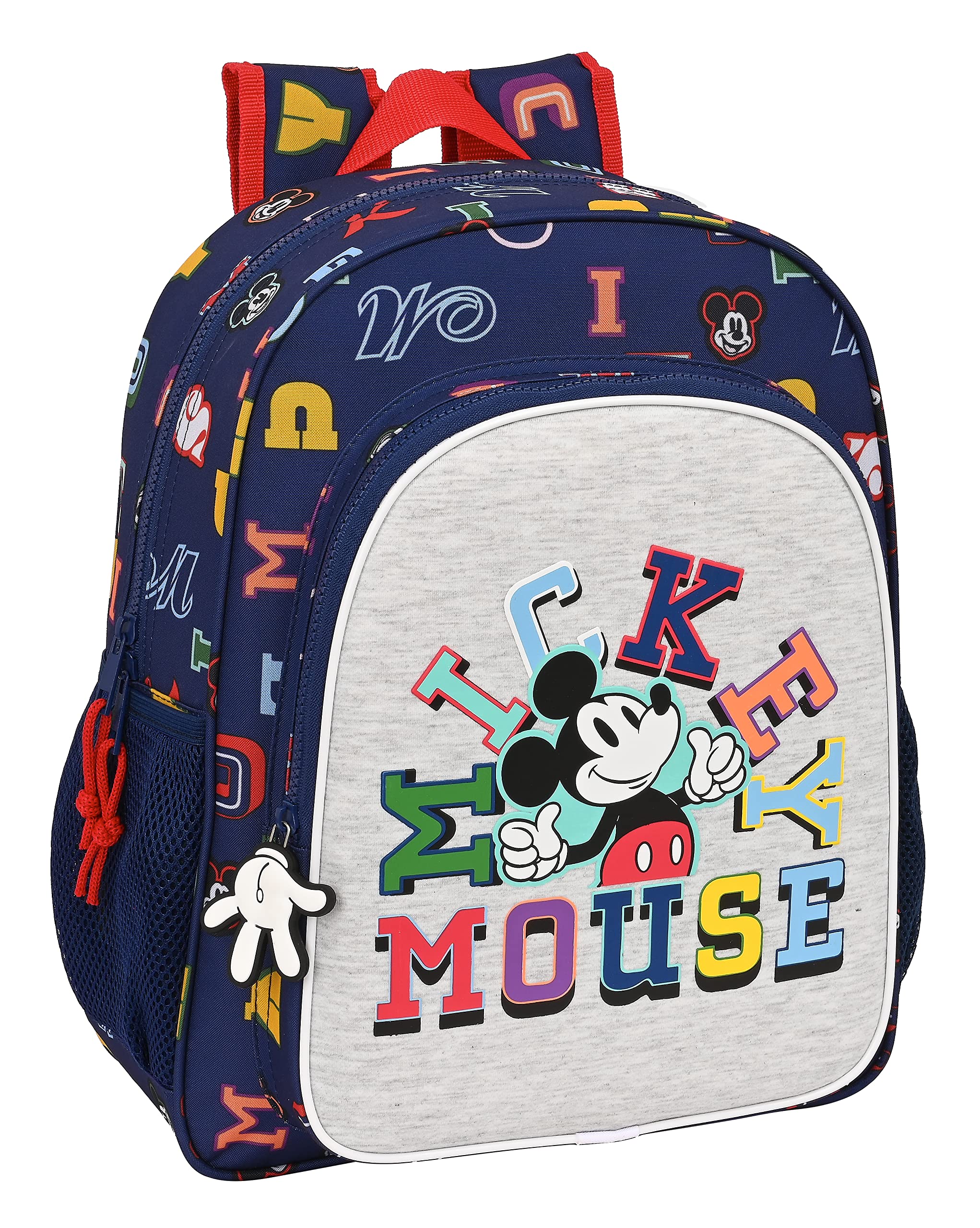 Safta MOCHILA JUNIOR ADAPT.CARRO MICKEY MOUSE "ONLY ONE"