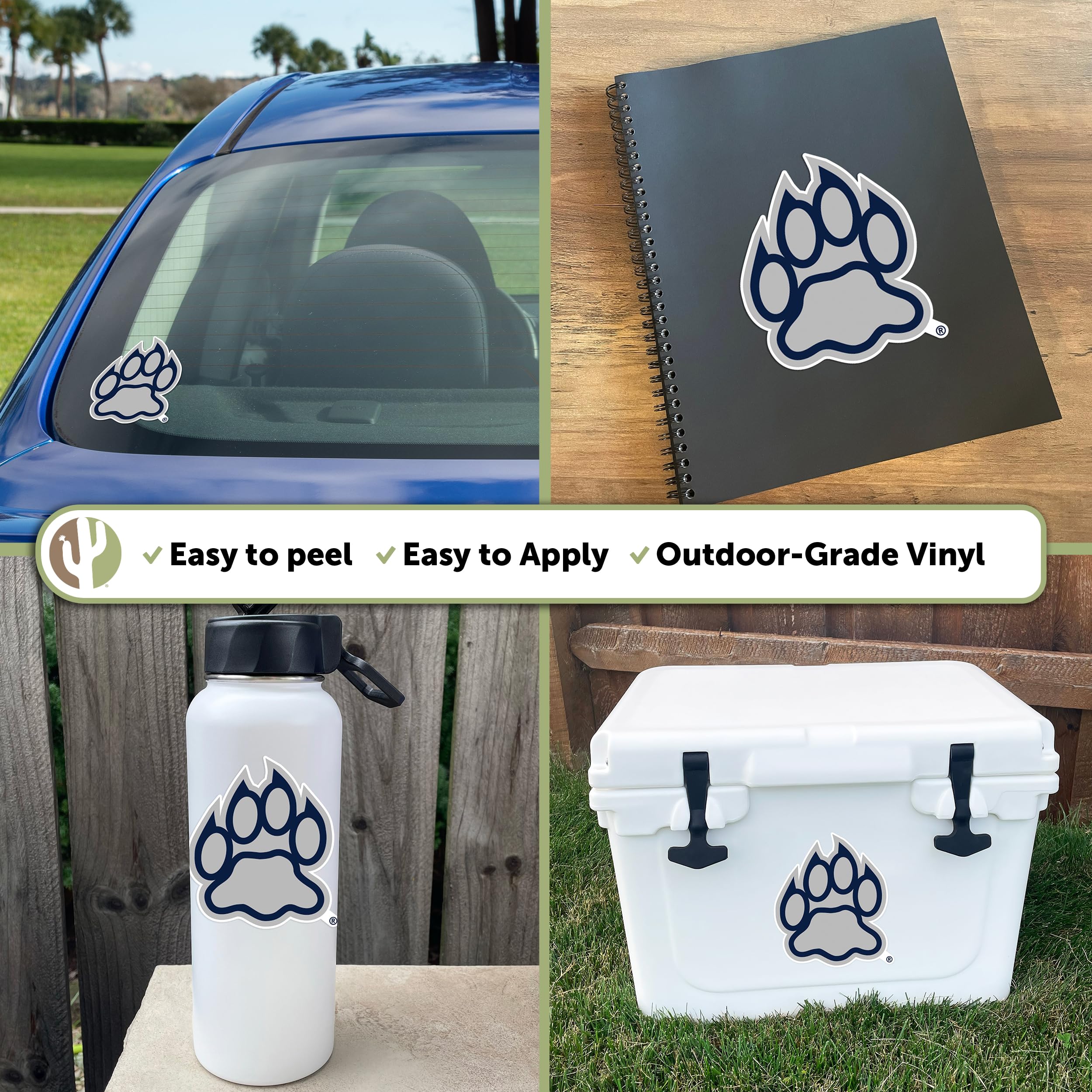 砂漠のサボテン ニューハンプシャー大学ステッカー UNH ワイルドキャッツ ビニールデカール ノートパソコン ウォーターボトル 車  スクラップブック(IND 007)