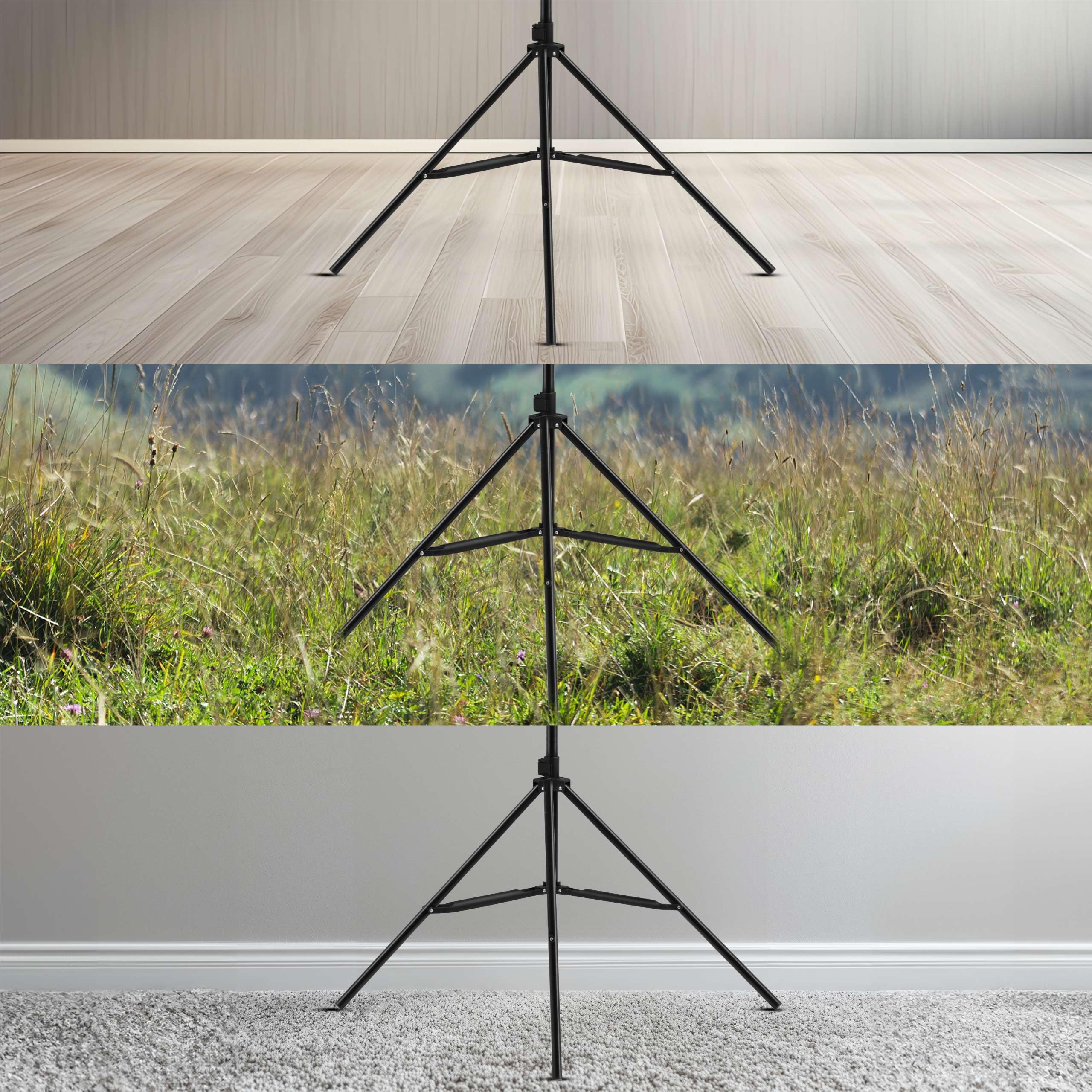 OVERMAX Tripod Stand 180 pour Projecteurs, Trépied Léger et Réglable 100-180 cm, compatibel met camera's en camcorders, Support Universel 1/4", Portable avec Housse de Transport, Capacité jusqu'à 10kg