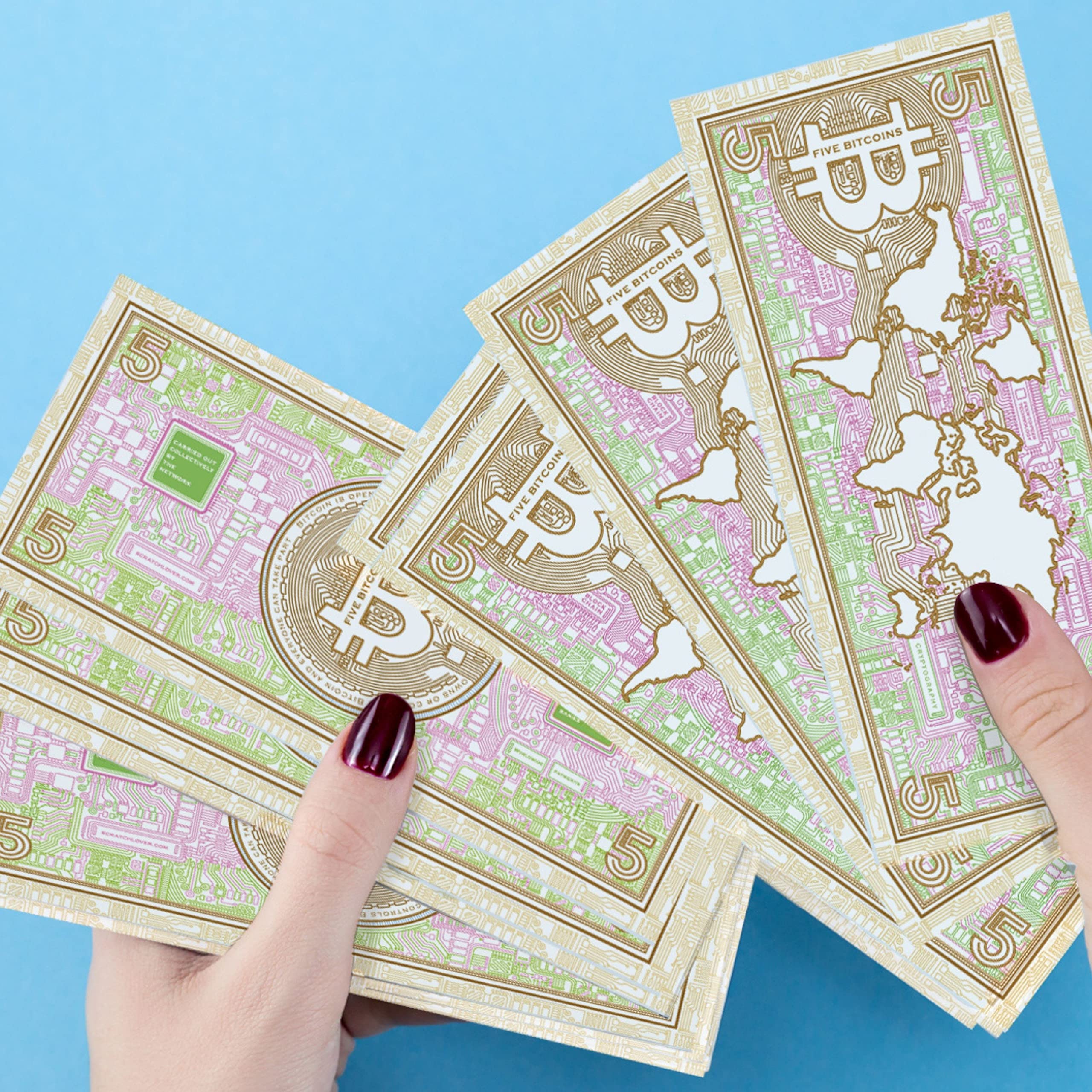 Amazon.com: Bitcoin Scratch Cash 100 x 5 BTC para jugar - Absolutamente  nuevo : Juguetes y Juegos